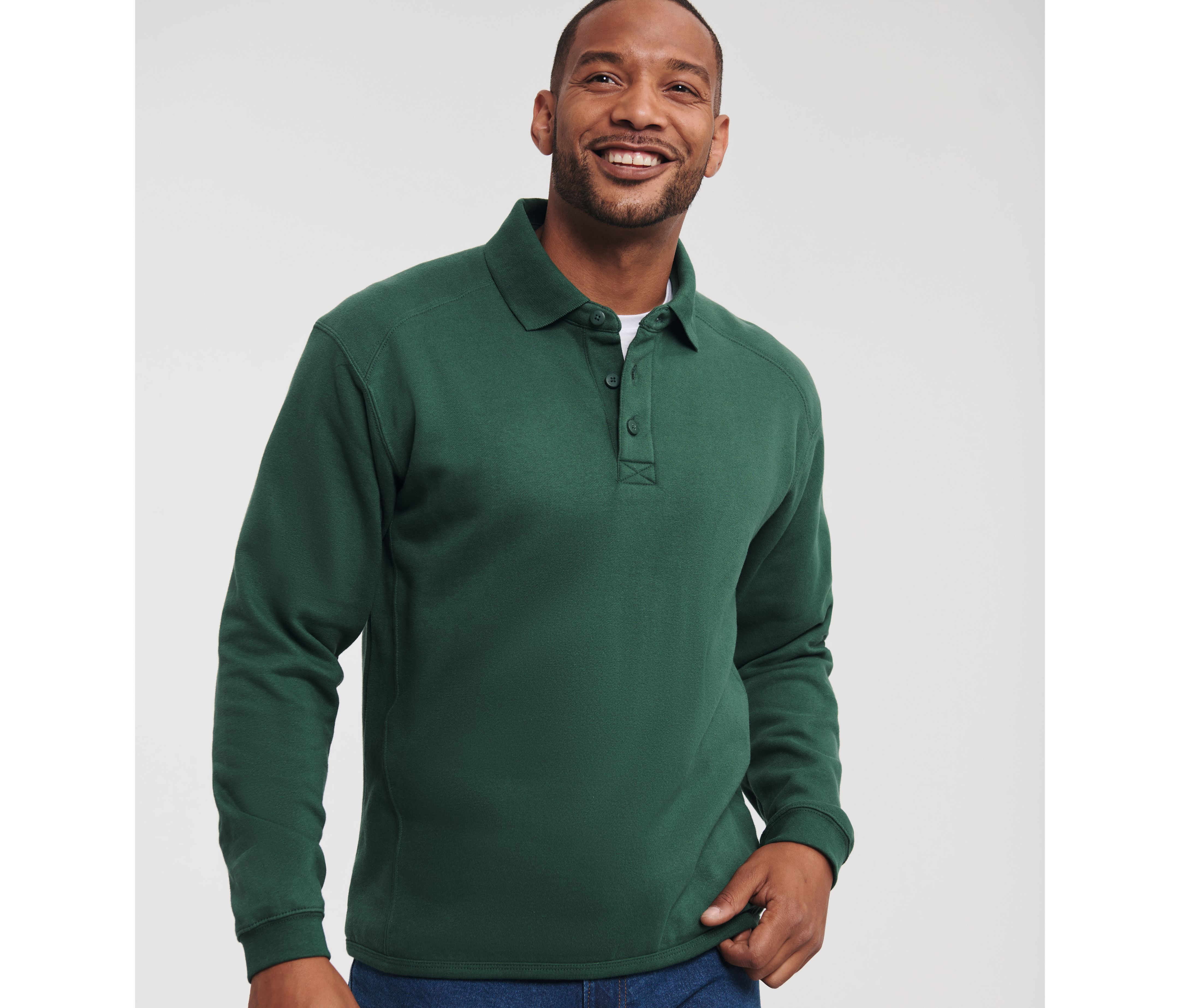 HEAVY DUTY WORKWEAR COLLAR SWEATSHIRT