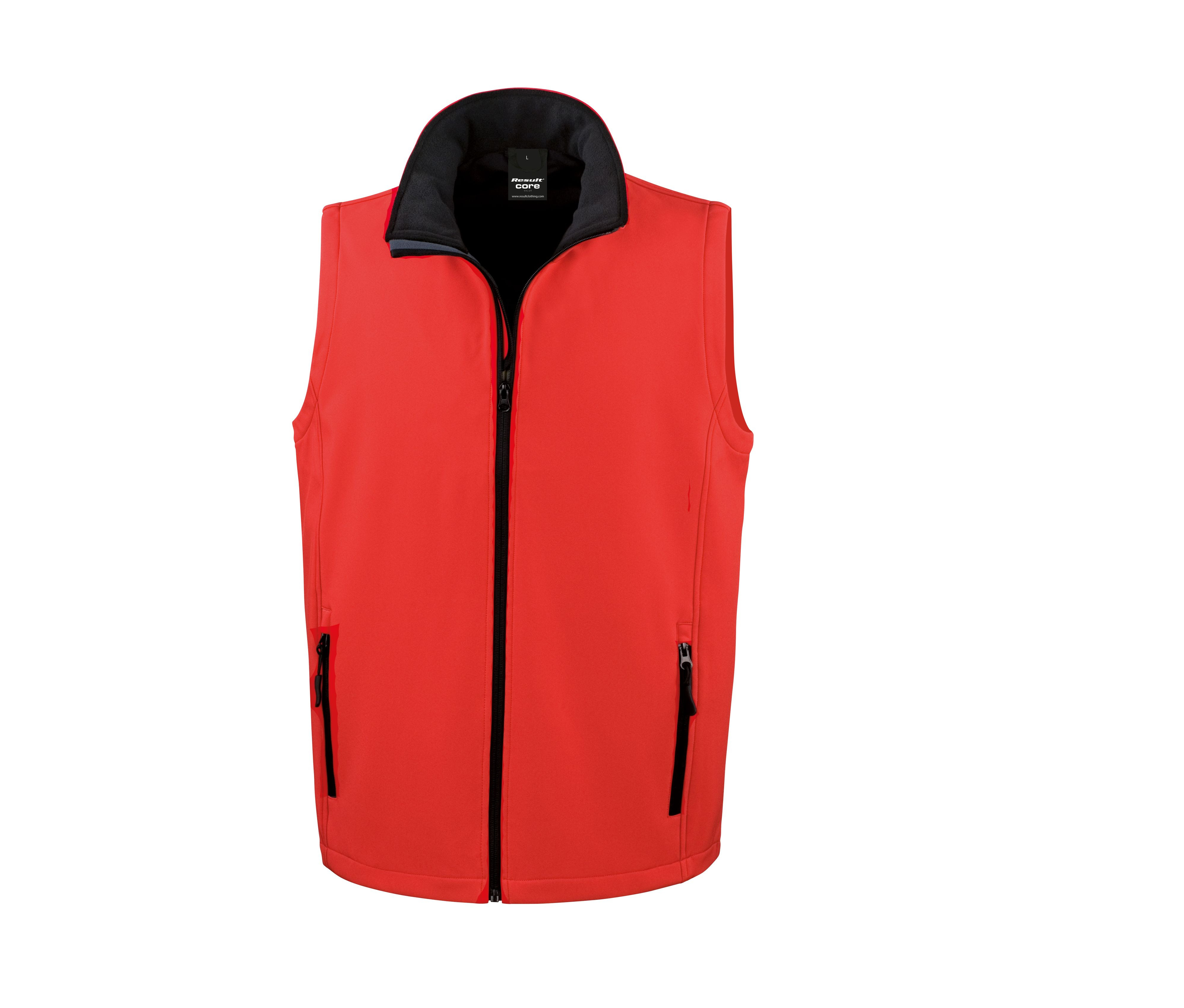 MENS PRINTABLE SOFTSHELL BODYWARMER