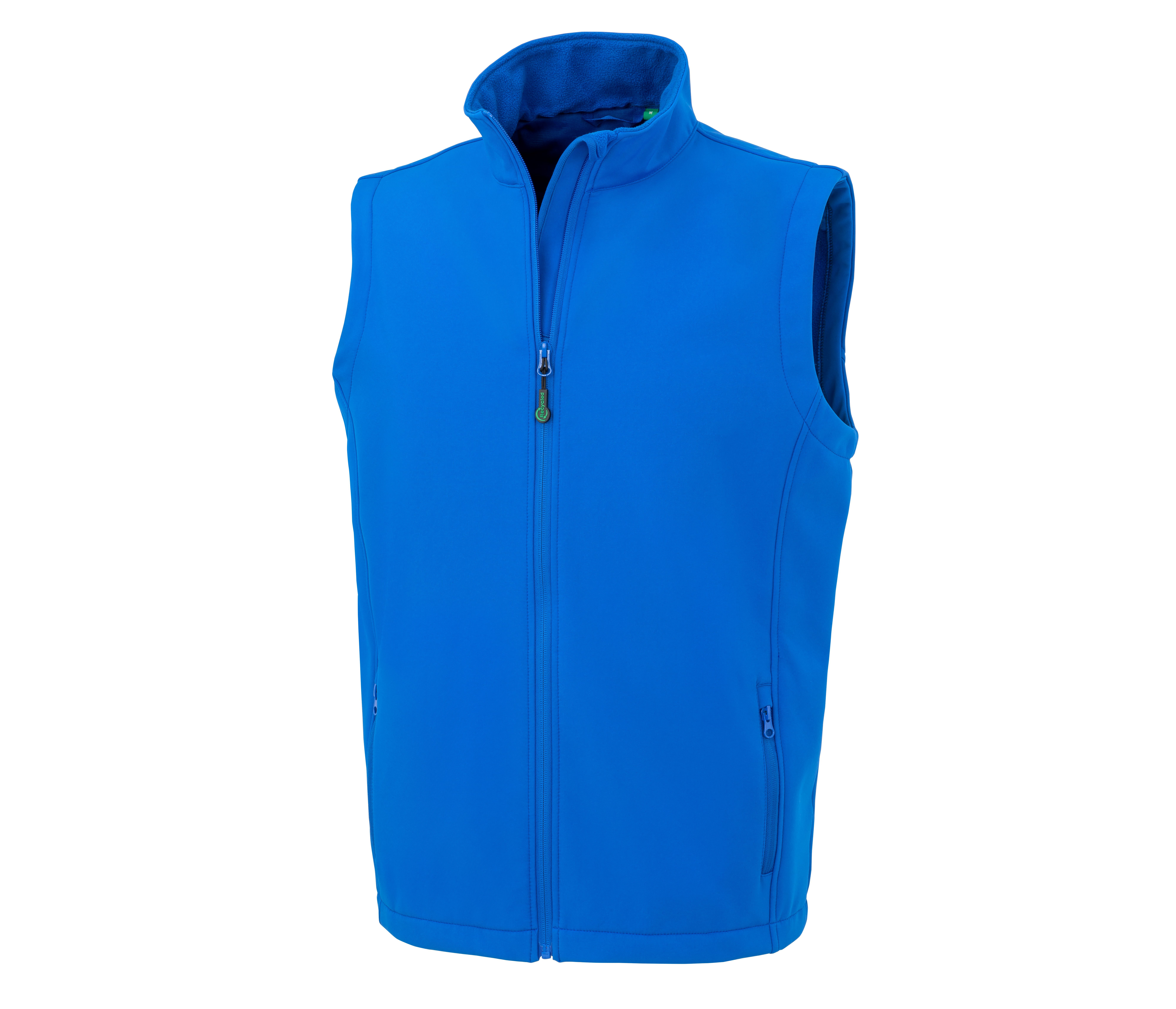 MENS RECYCLED 2-LAYER PRINTABLE SOFTSHELL BODYWARMER