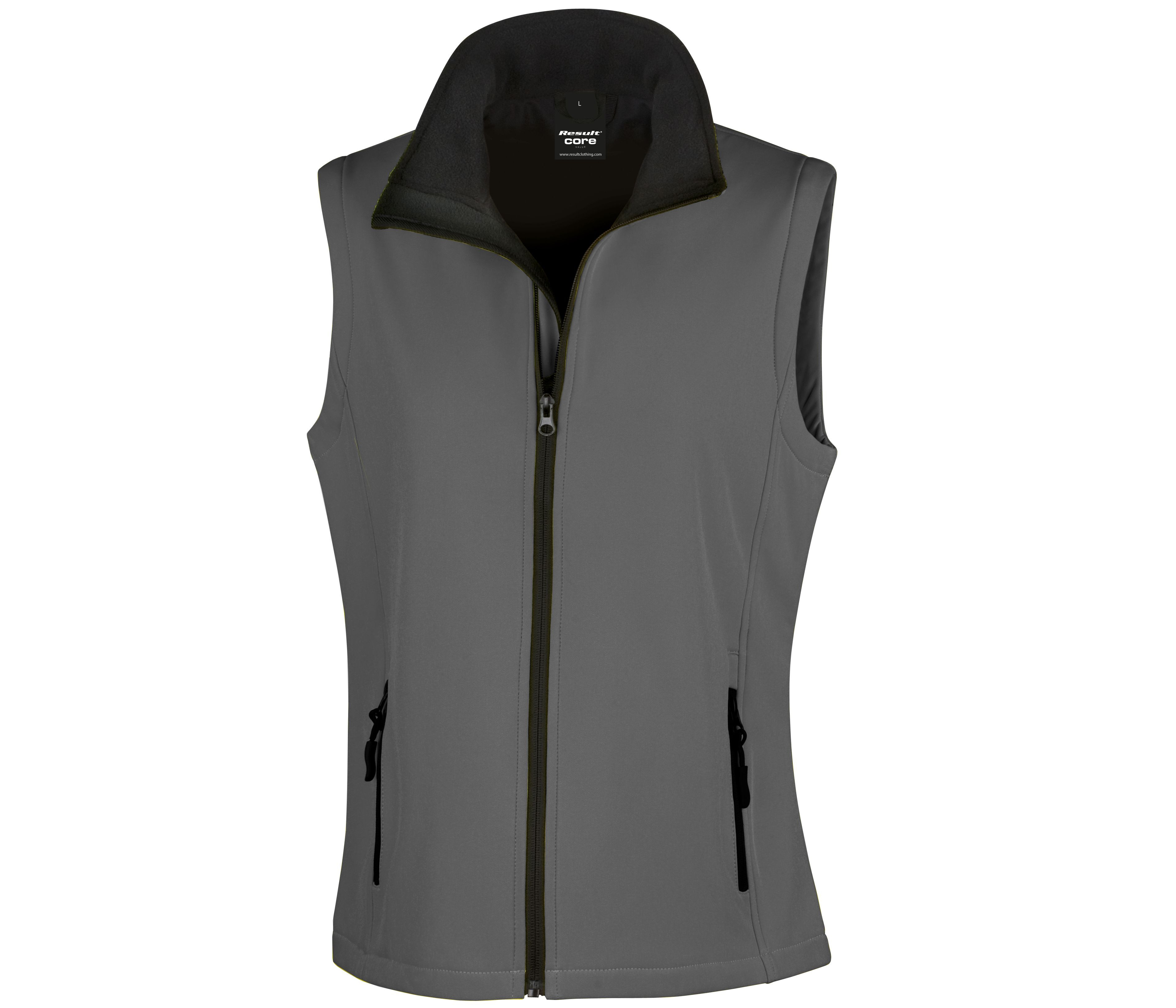 WOMENS PRINTABLE SOFTSHELL BODYWARMER