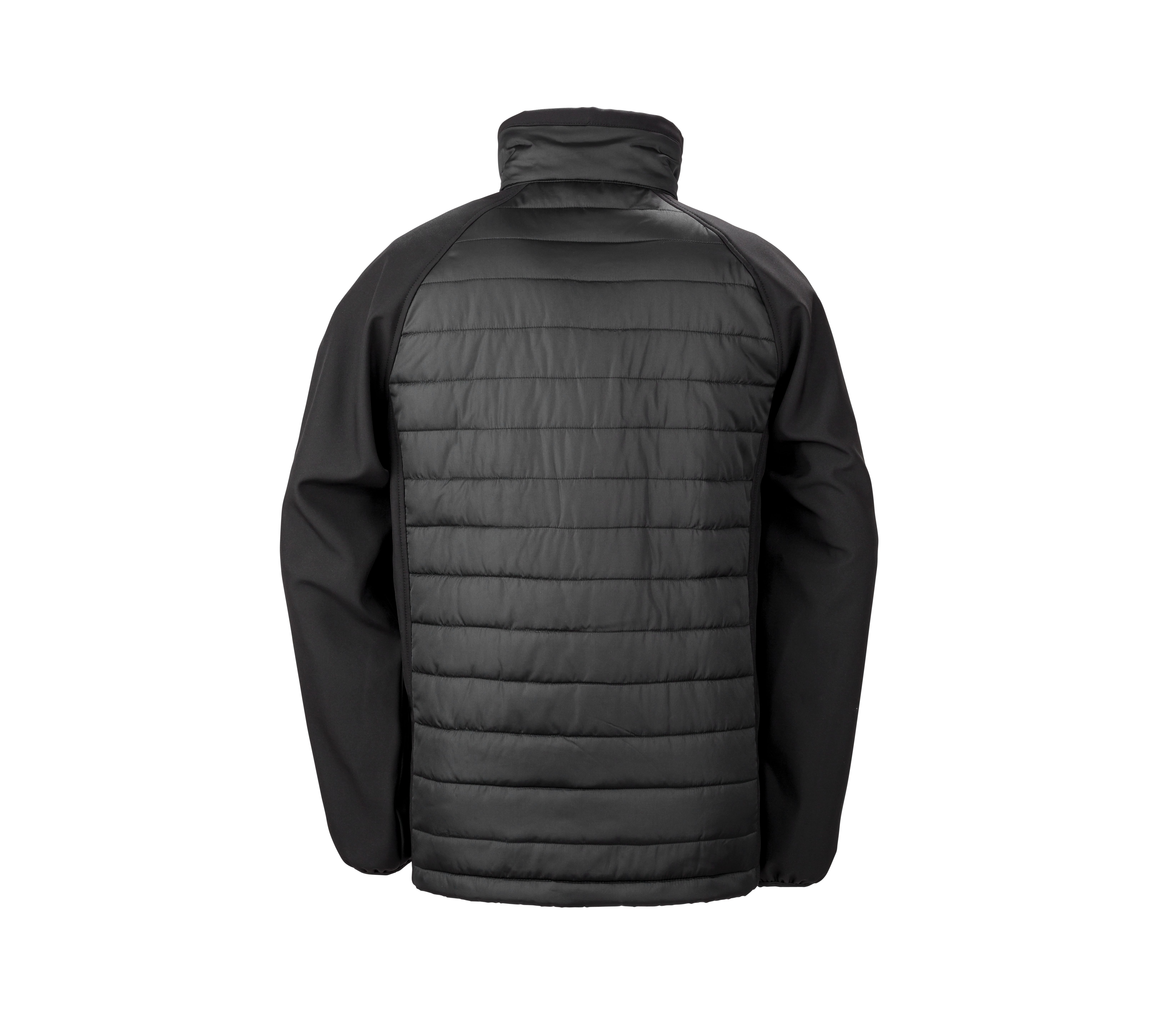 BLACK COMPASS PADDED SOFTSHELL JACKET