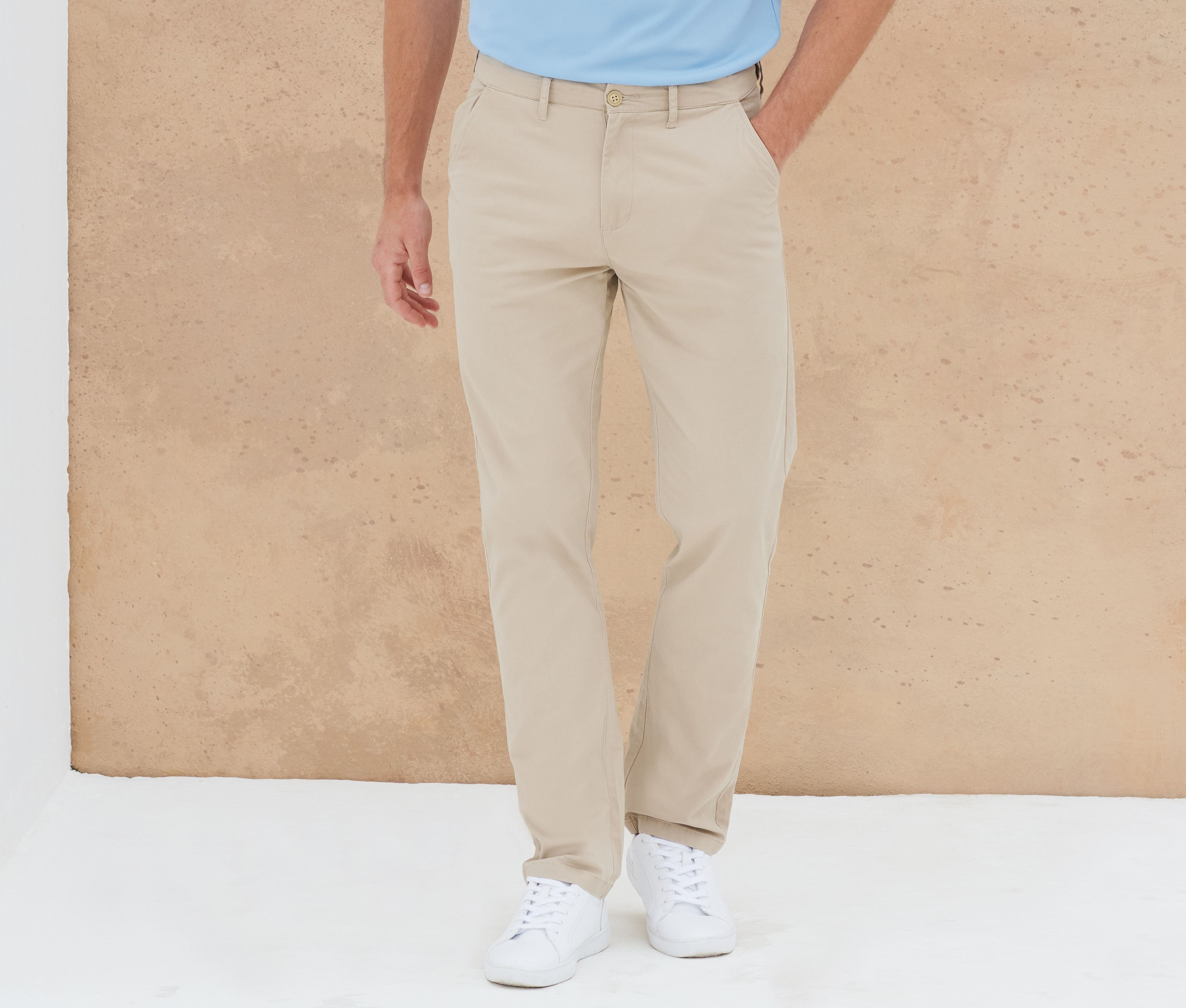 MEN'S STRETCH CHINO WITH FLEX WAISTBAND