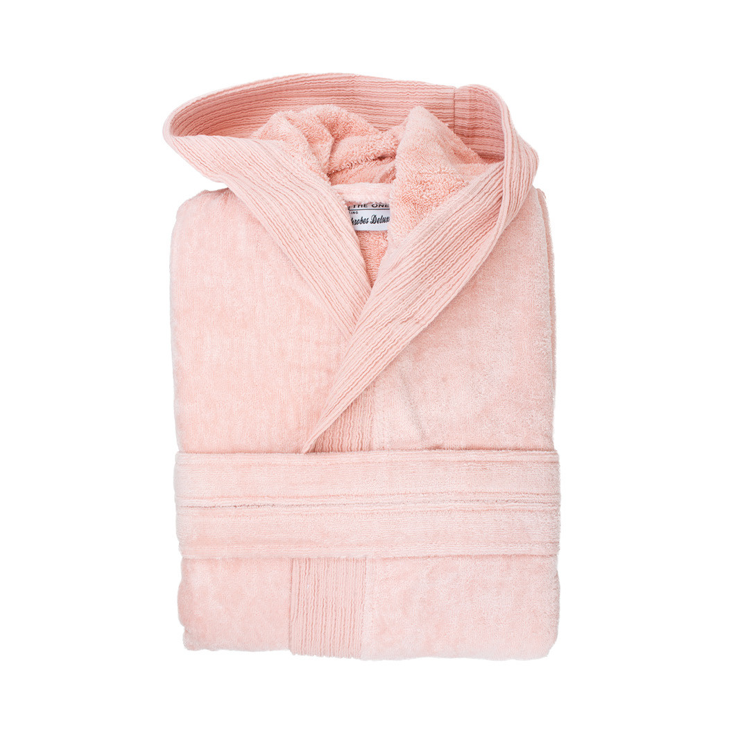 VELOUR BATHROBE HOODED