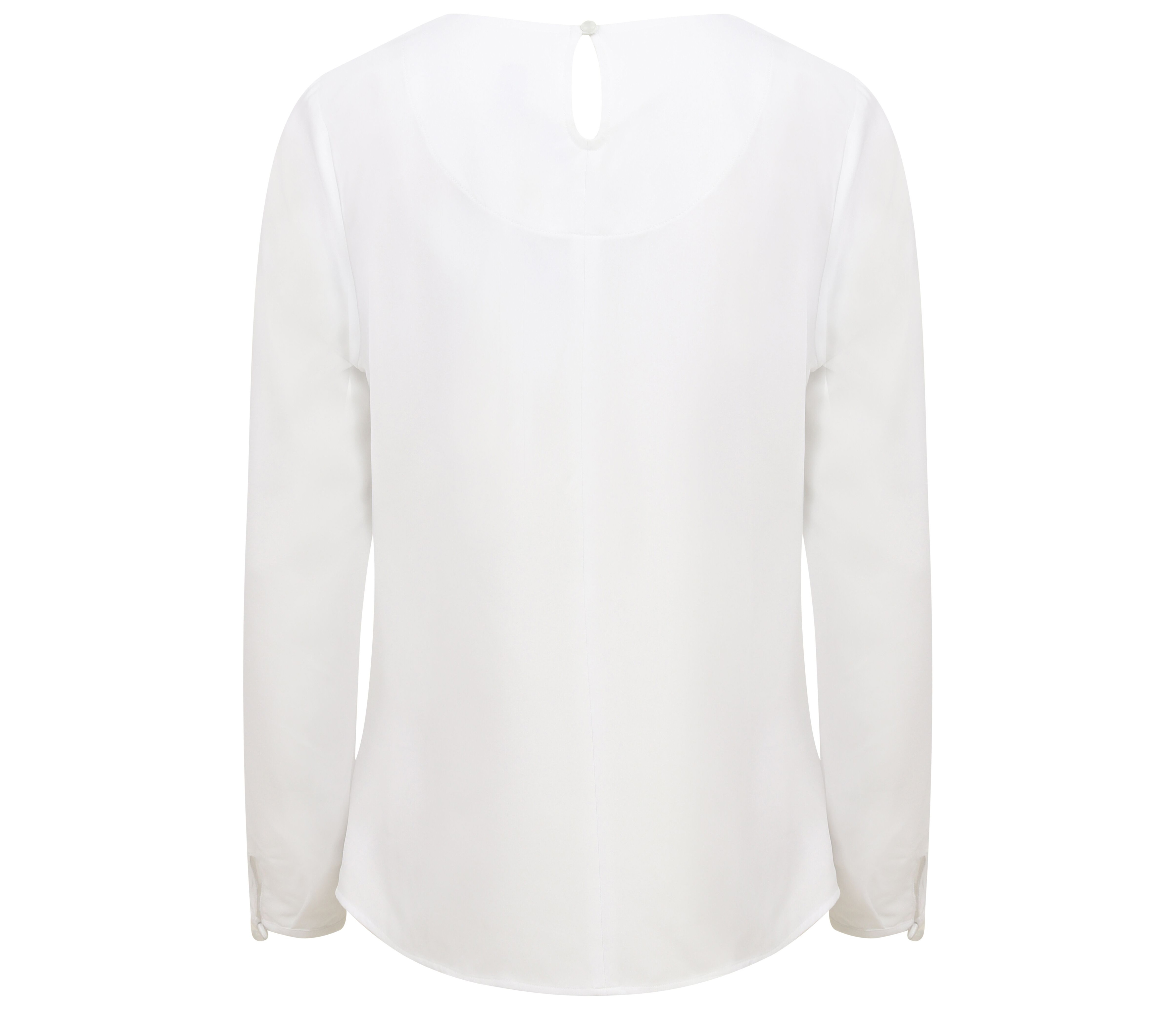 LADIES' PLEAT FRONT LONG SLEEVED BLOUSE