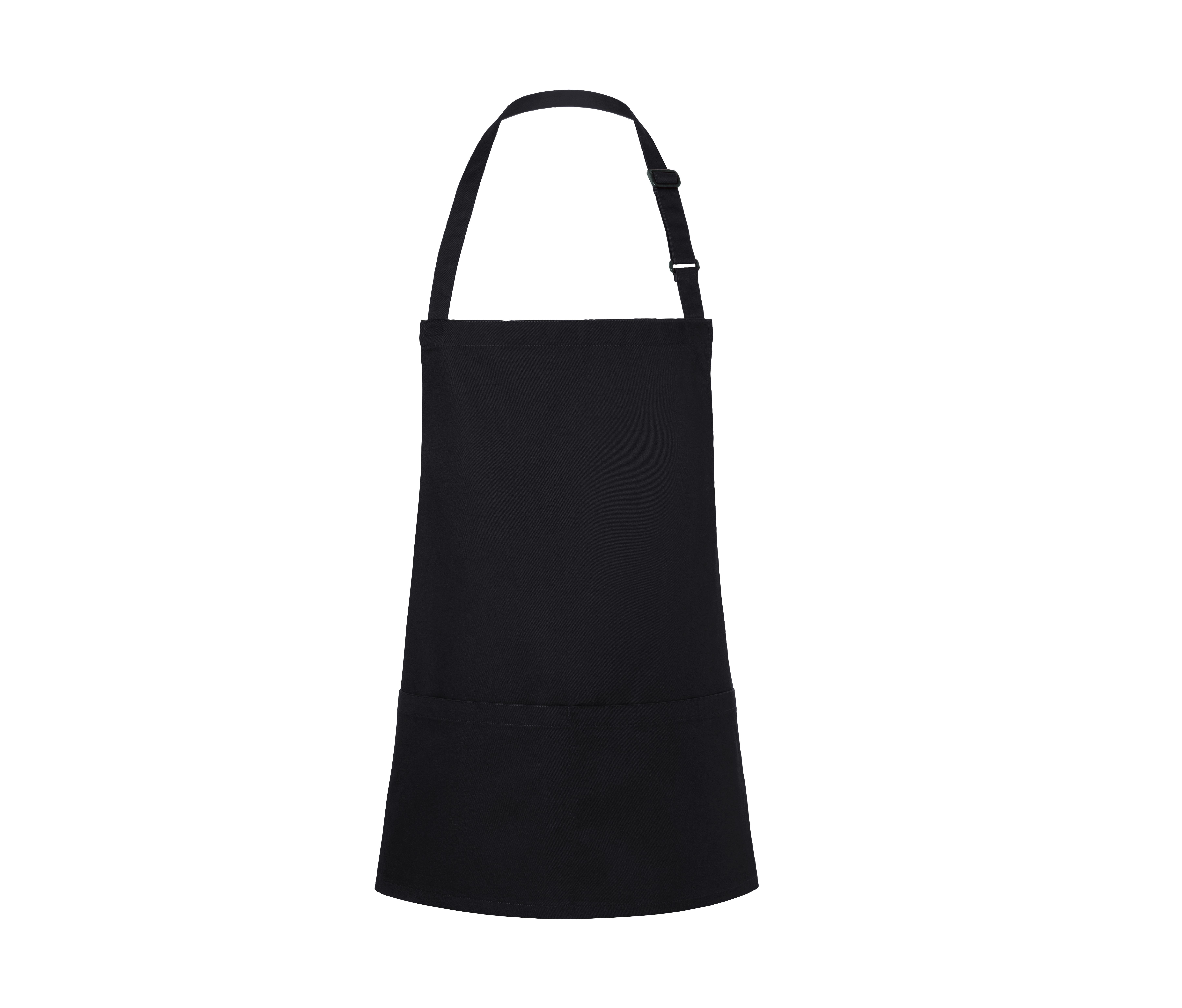 SHORT BIB APRON BASIC WITH BUCKLE AND POCKET