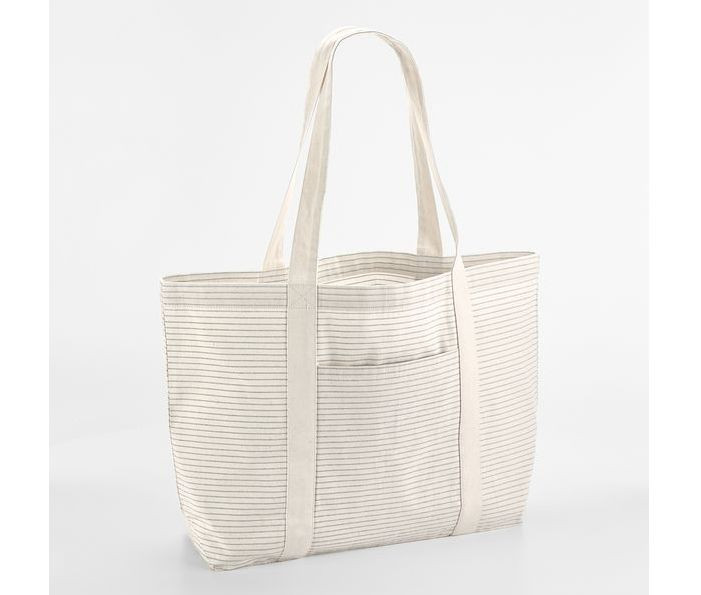 STRIPED ORGANIC COTTON SHOPPER