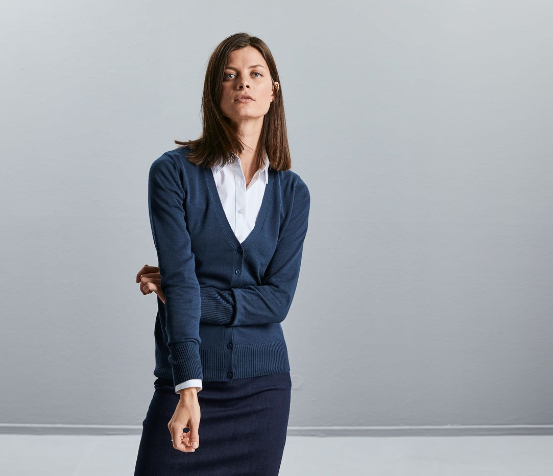 WOMEN'S V-NECK KNITTED CARDIGAN