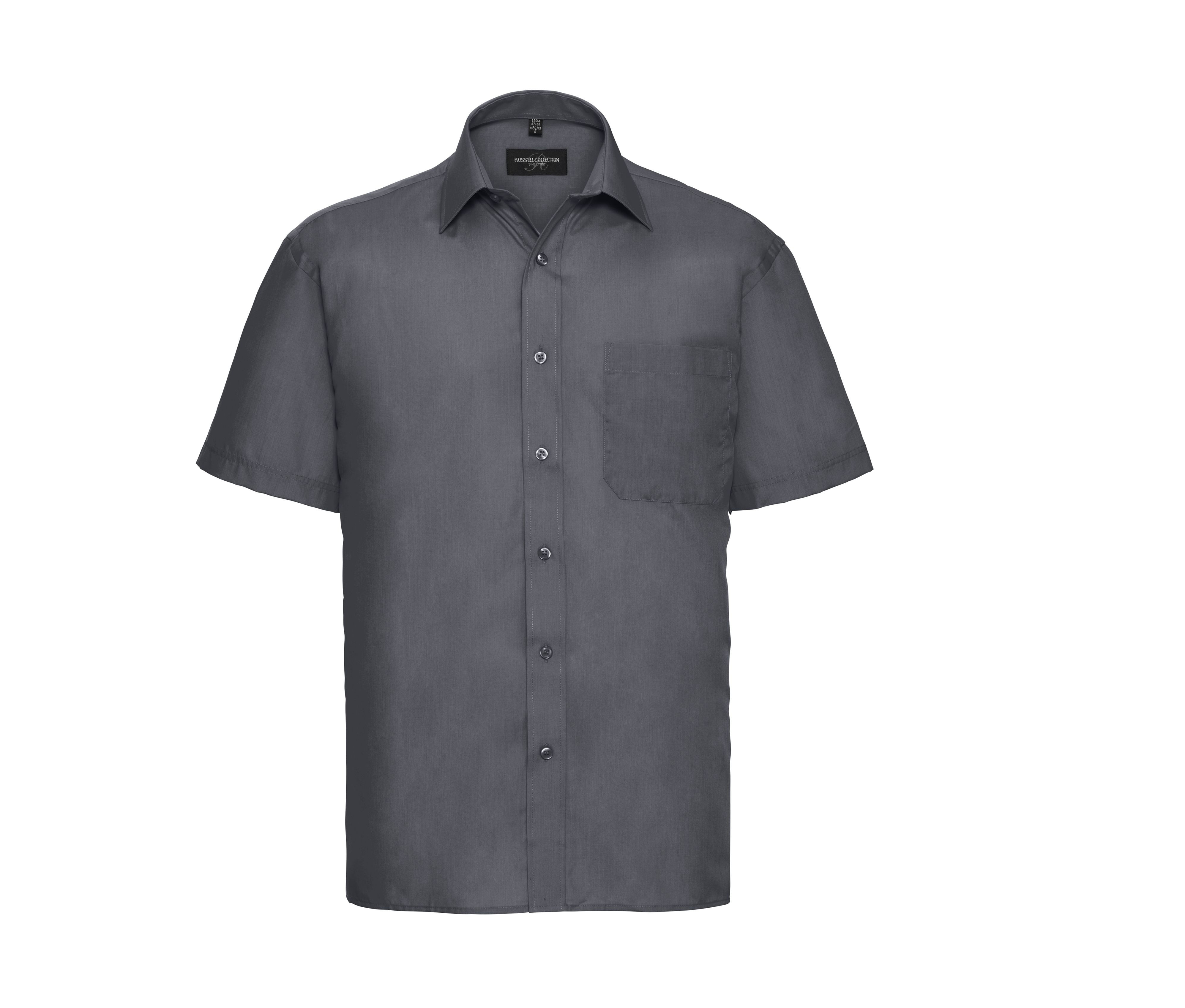 MEN'S SHORT SLEEVE CLASSIC POLYCOTTON POPLIN SHIRT