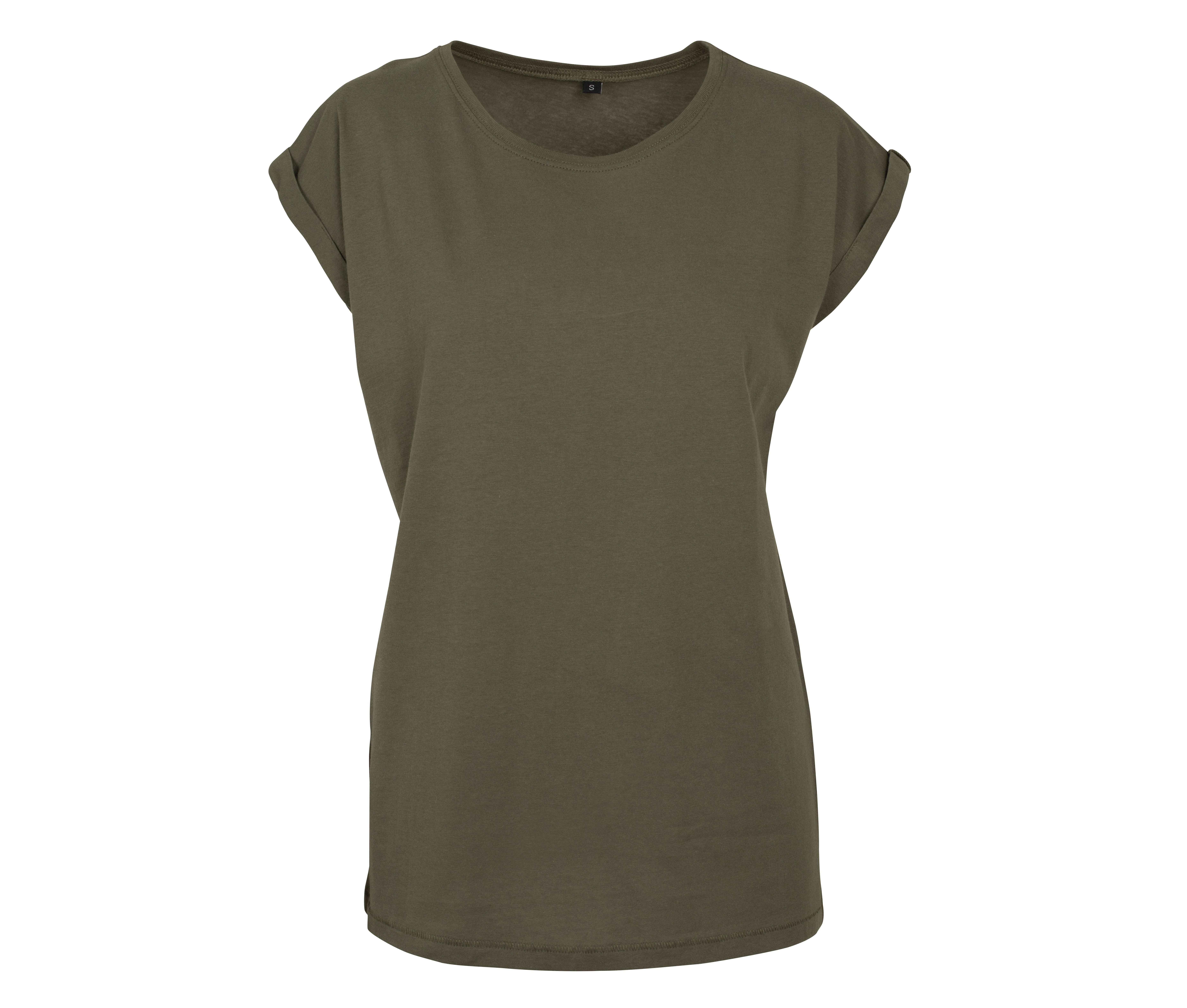 LADIES EXTENDED SHOULDER TEE