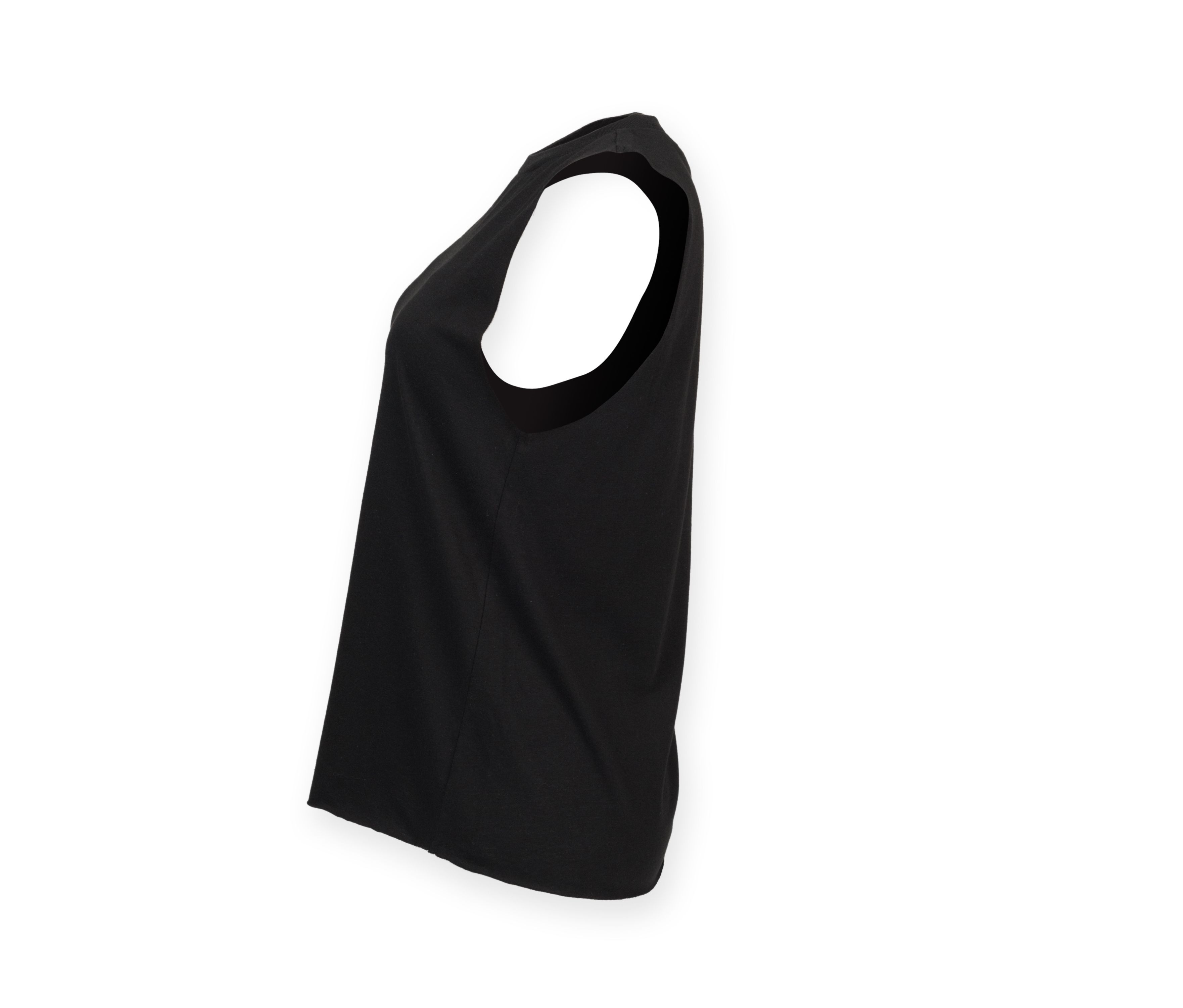 WOMEN’S HIGH NECK SLASH ARMHOLE VEST