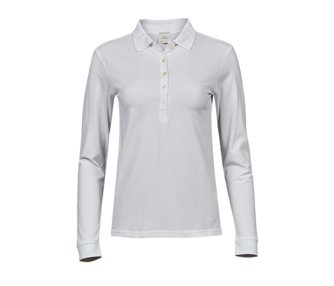 WOMEN'S LUXURY STRETCH LONG SLEEVE POLO