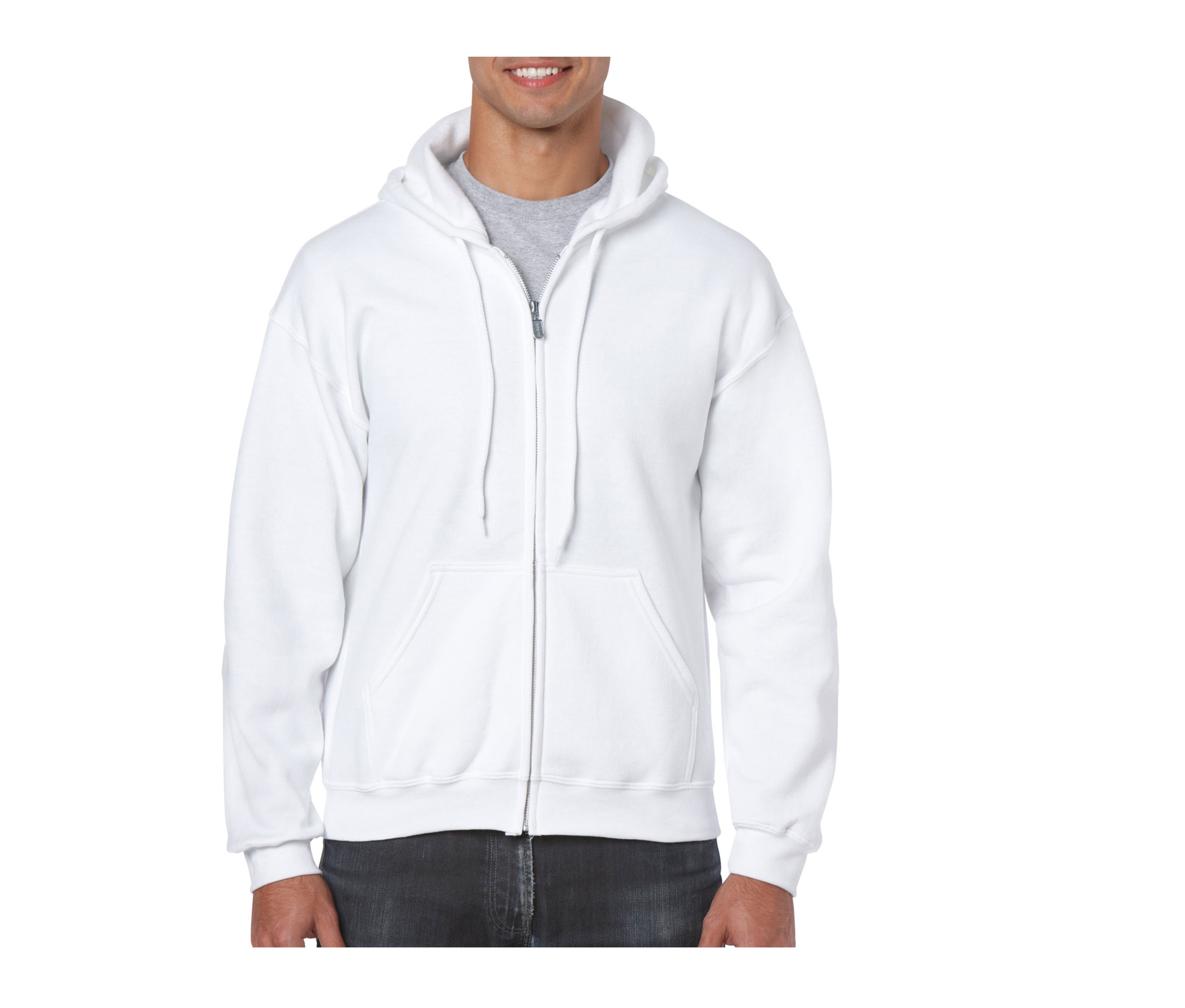 HEAVY BLEND ADULT FULL ZIP HOODED SWEATSHIRT