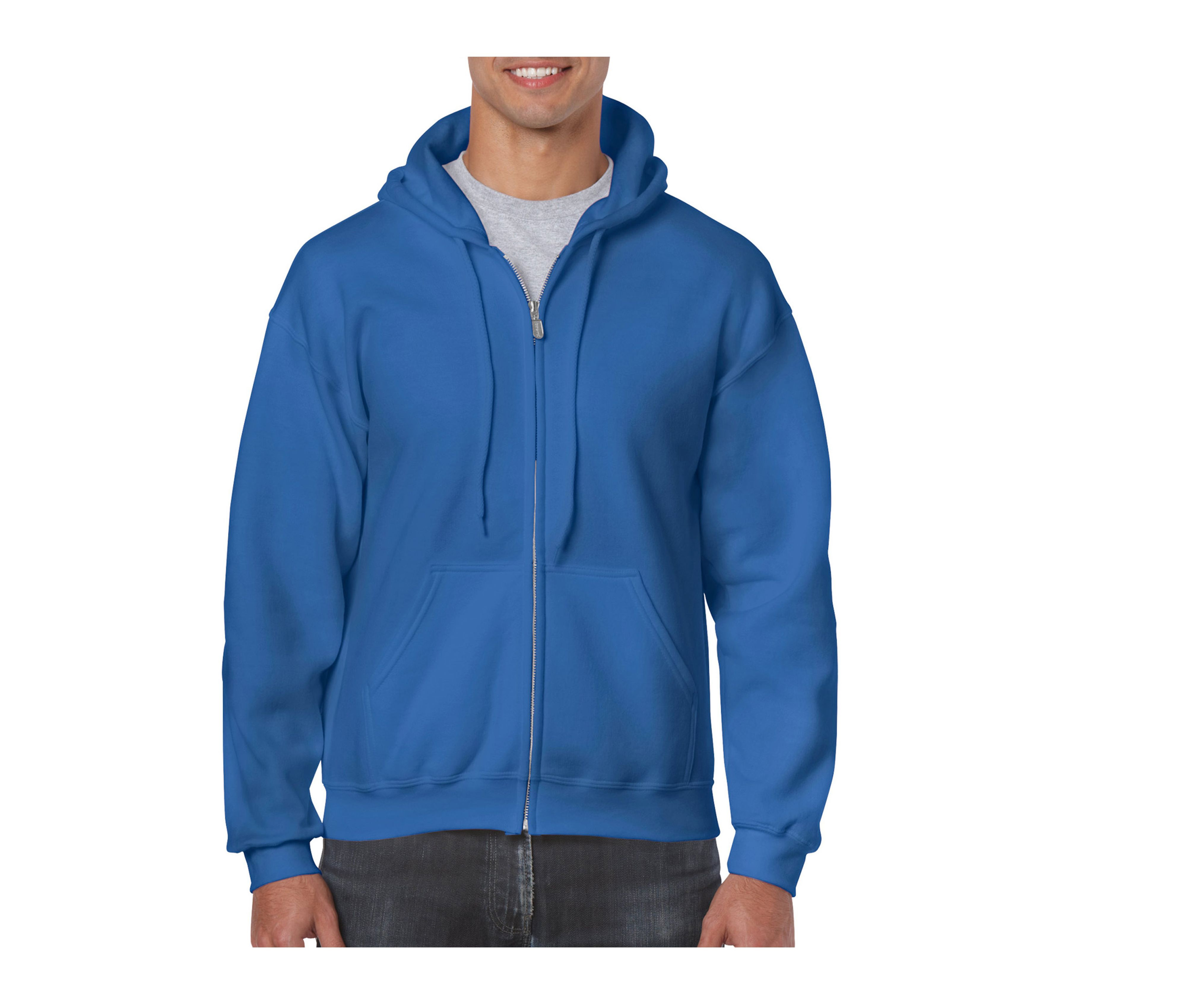 HEAVY BLEND ADULT FULL ZIP HOODED SWEATSHIRT