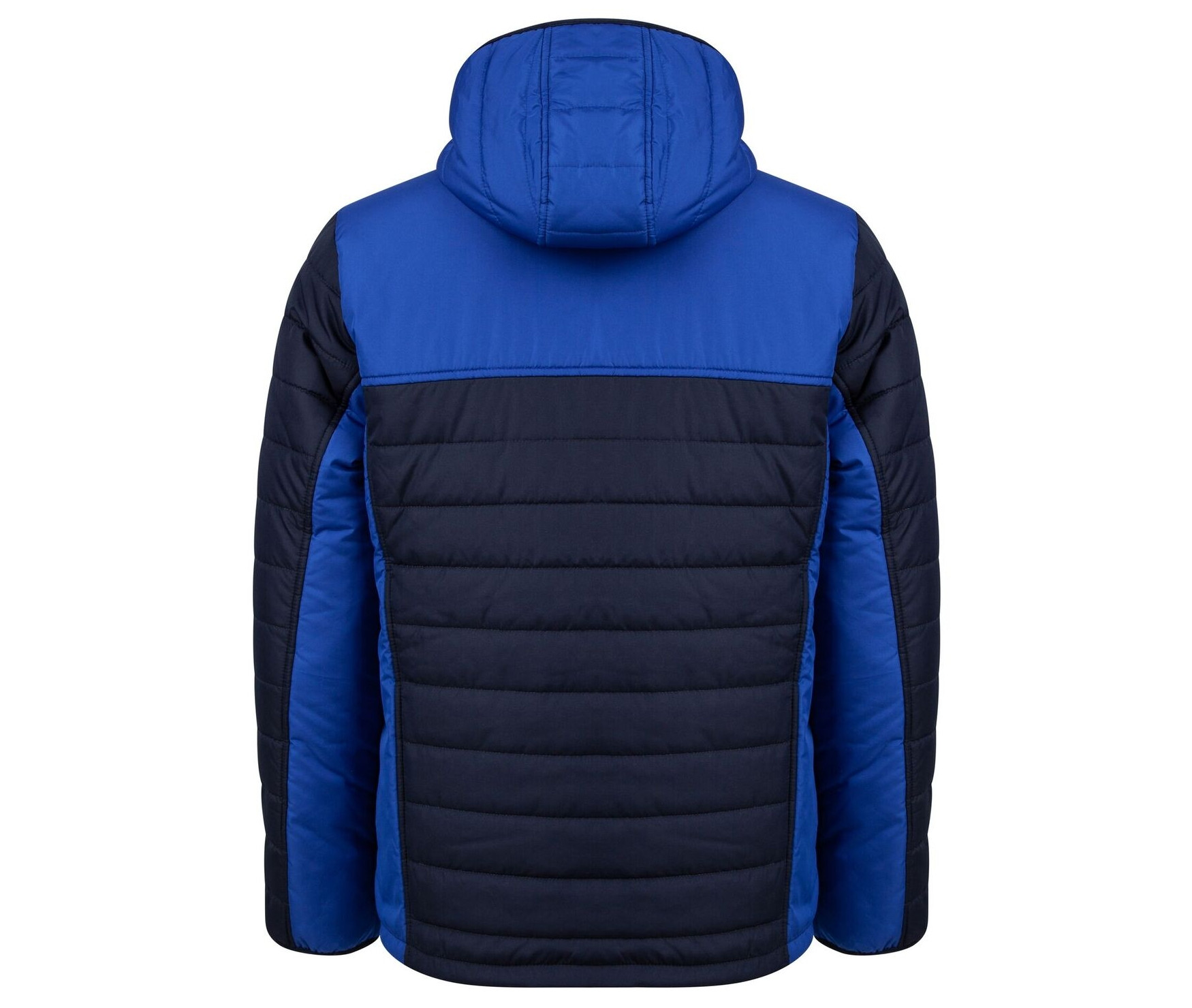 HOODED CONTRAST PUFFER JACKET