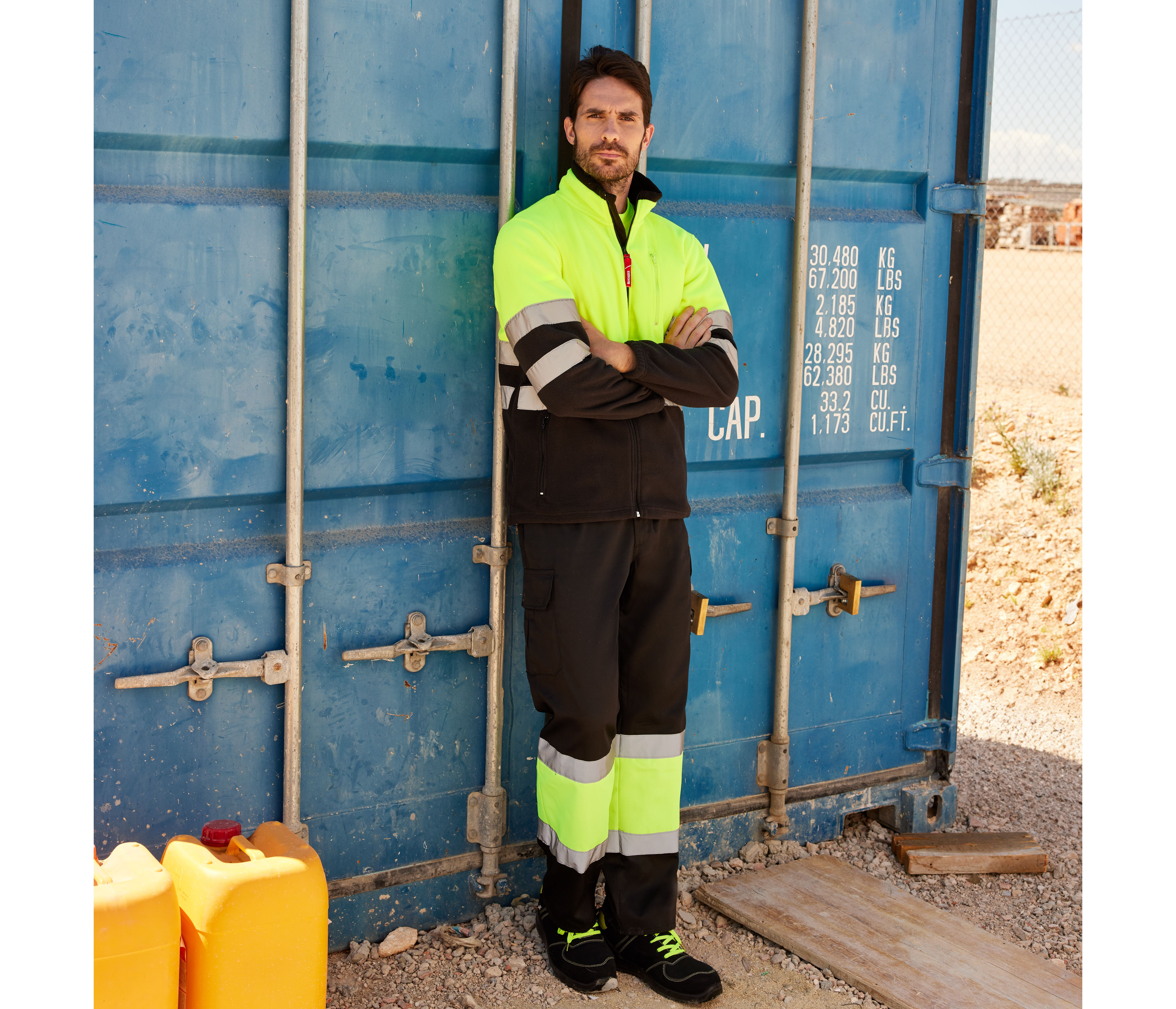 VESTE POLAIRE BICOLORE HAUTE VISIBILITÉ
