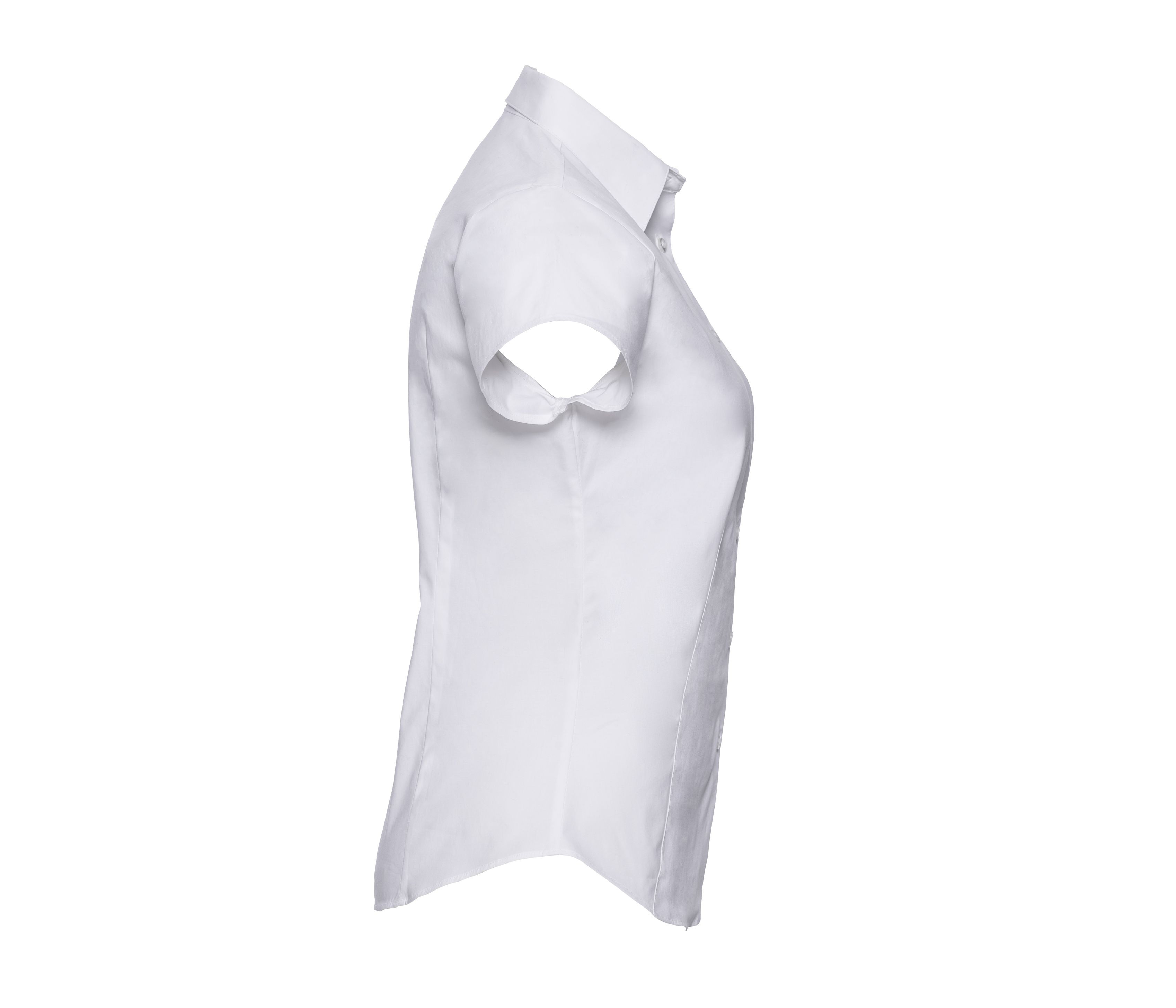 LADIES' SHORT SLEEVE FITTED STRETCH SHIRT