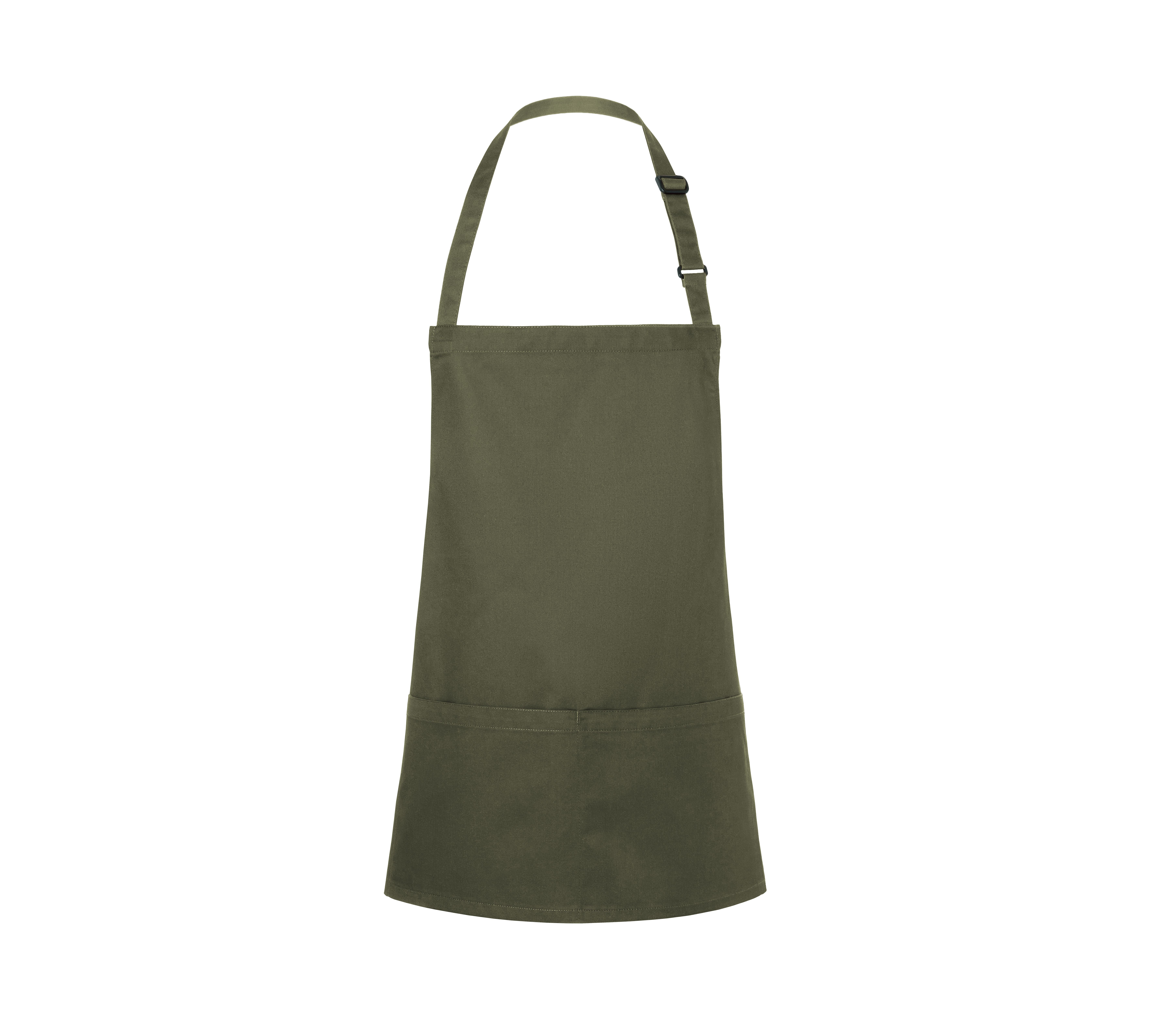SHORT BIB APRON BASIC WITH BUCKLE AND POCKET