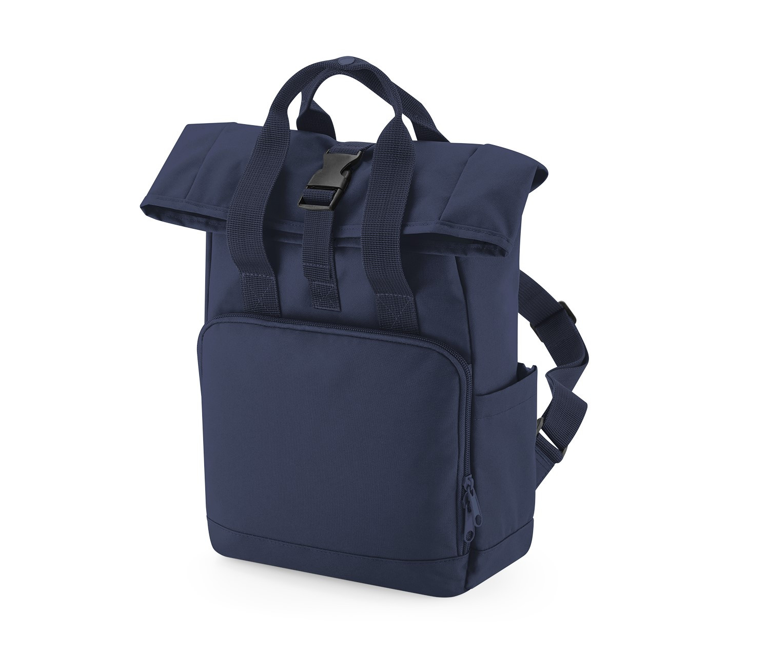 RECYCLED MINI TWIN HANDLE ROLL-TOP LAPTOP BACKPACK