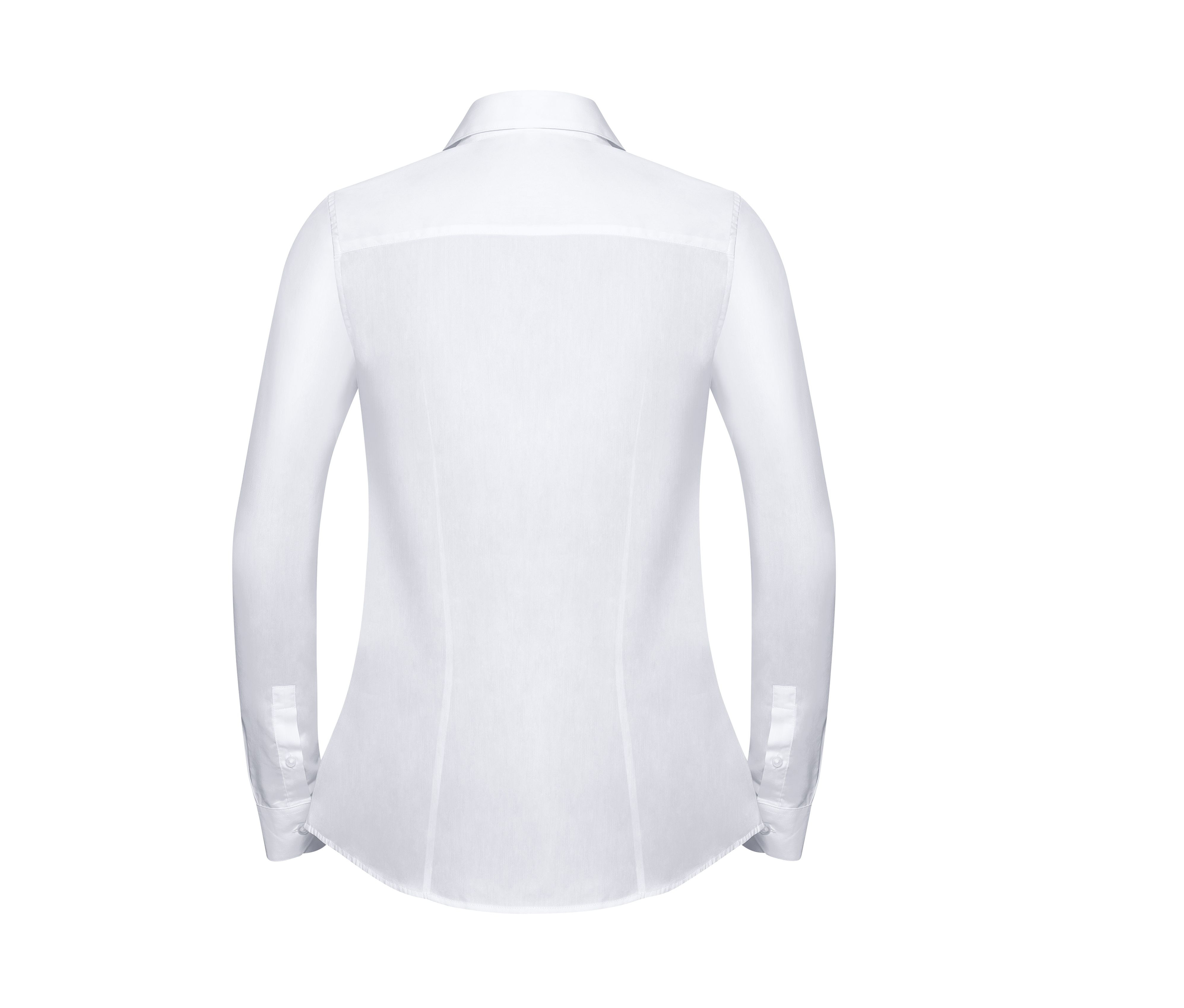LADIES' LONG SLEEVE TAILORED HERRINGBONE SHIRT