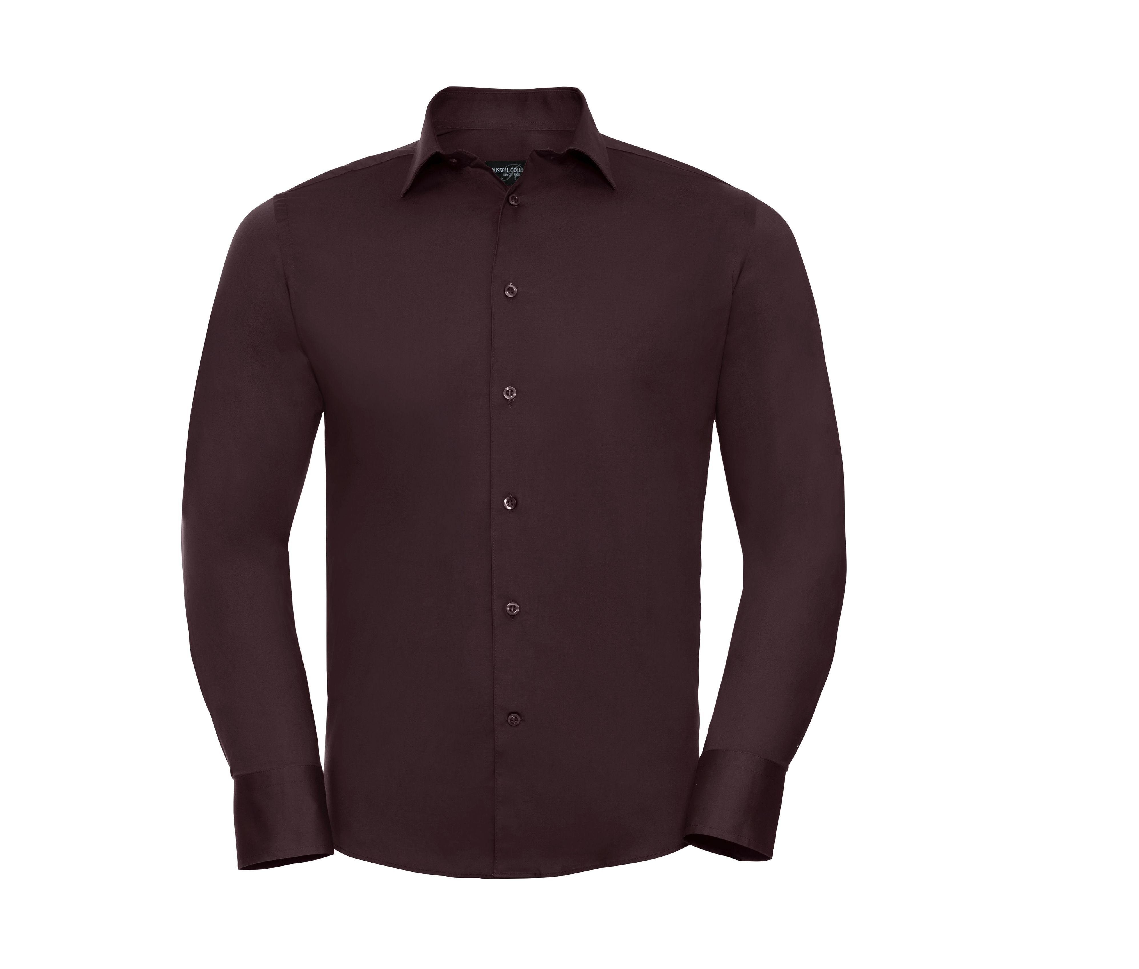 MEN'S LONG SLEEVE FITTED STRETCH SHIRT