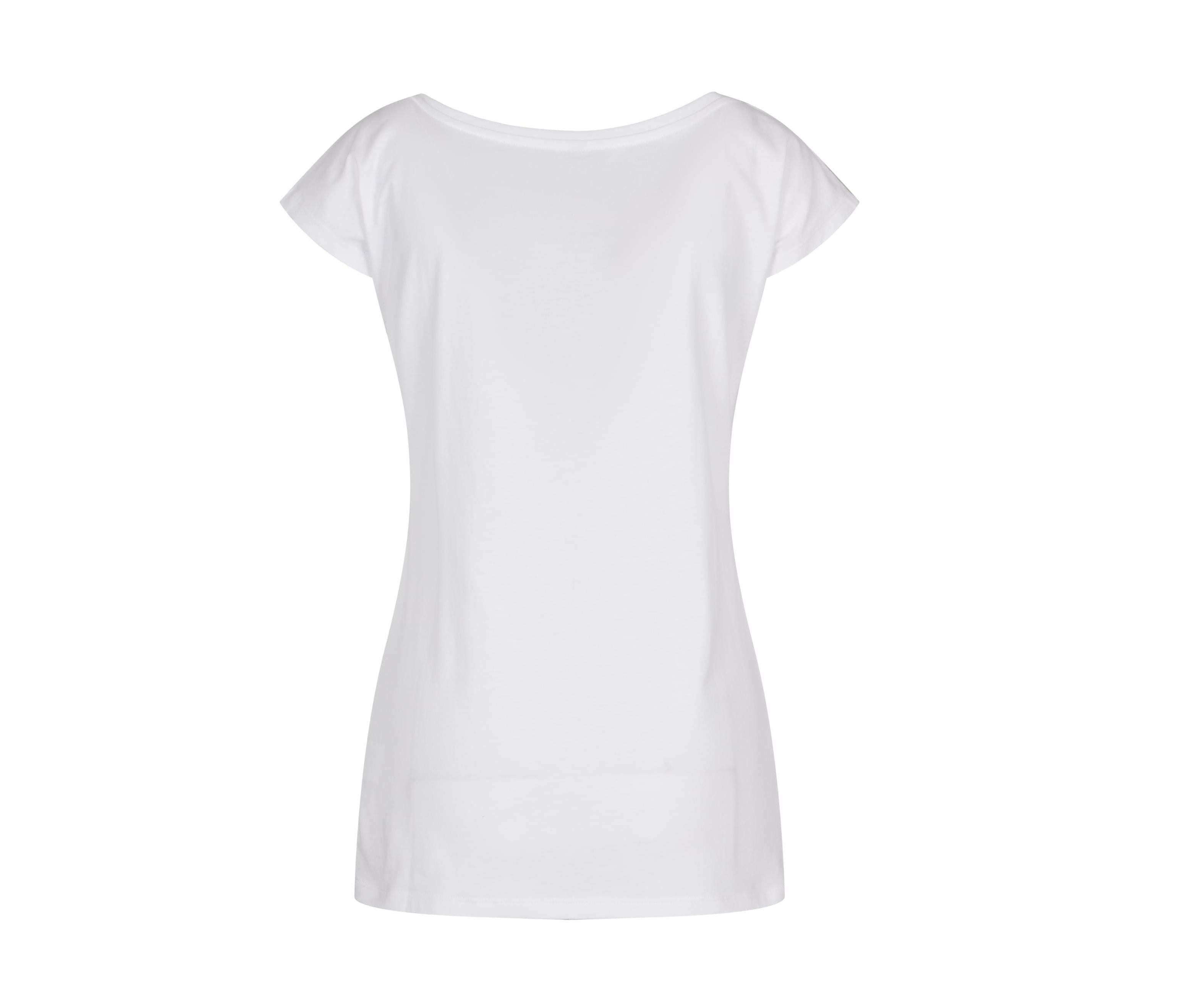 LADIES WIDE NECK TEE
