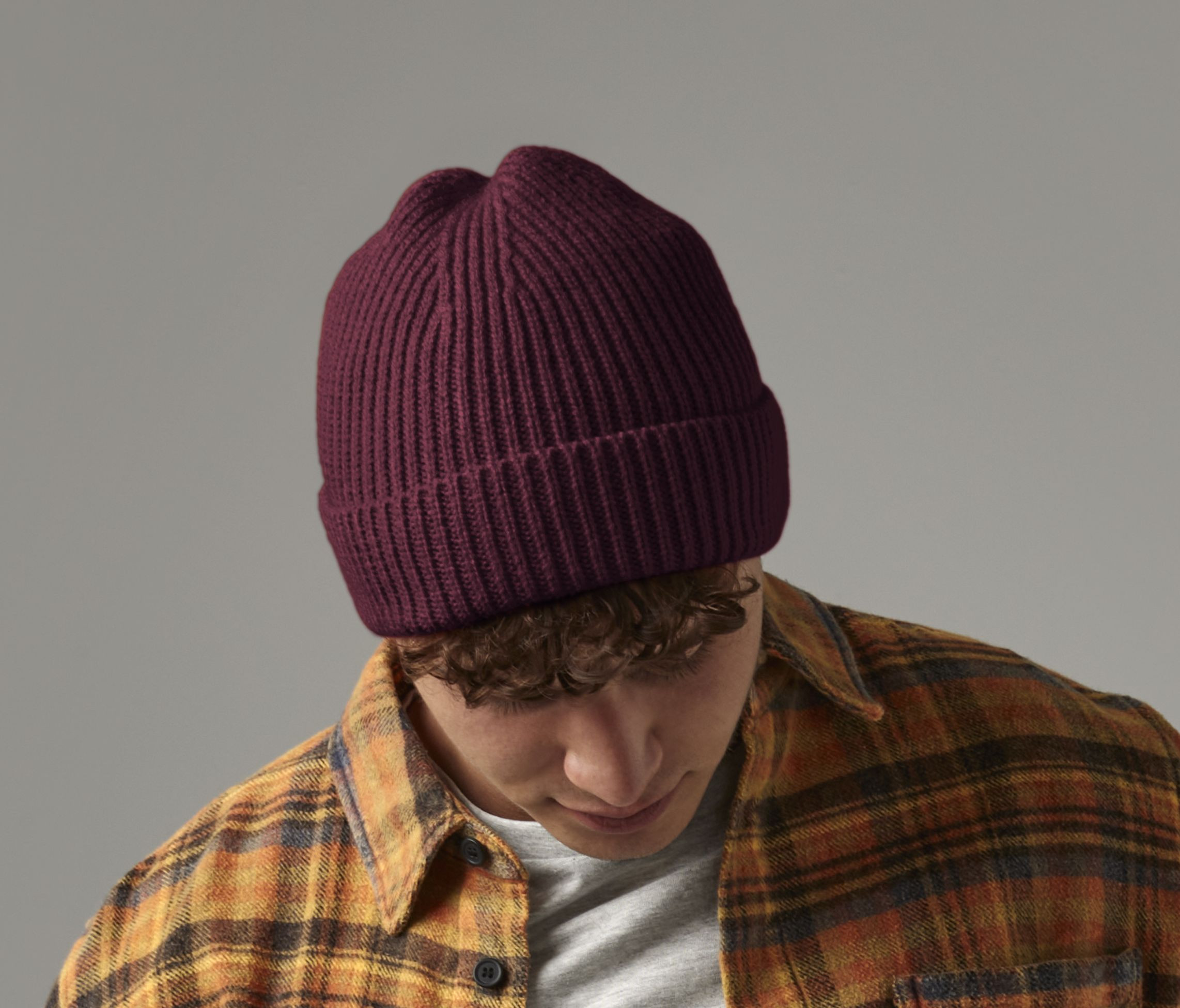 ENGINEERED KNIT RIBBED BEANIE