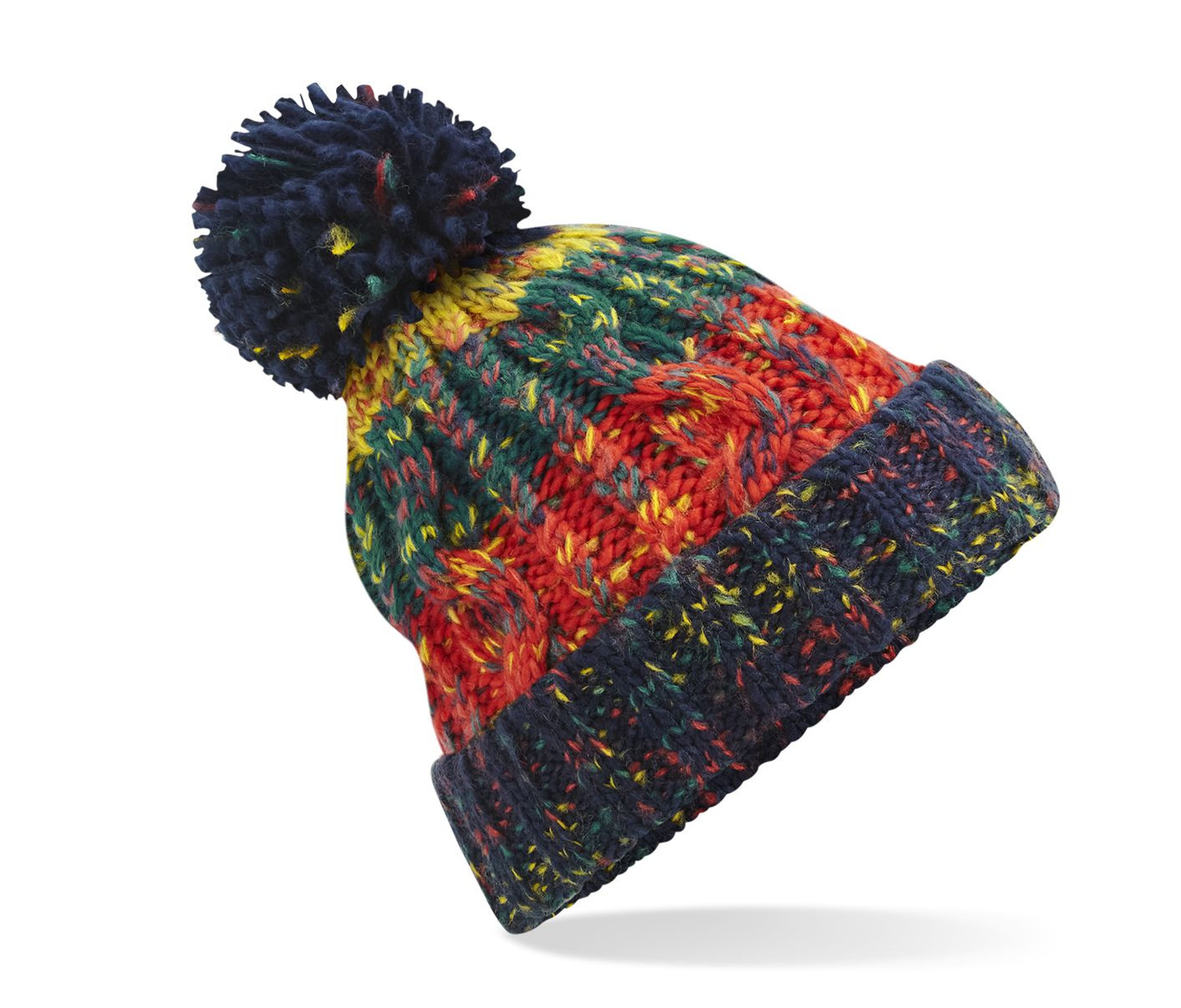 CORKSCREW POM POM BEANIE