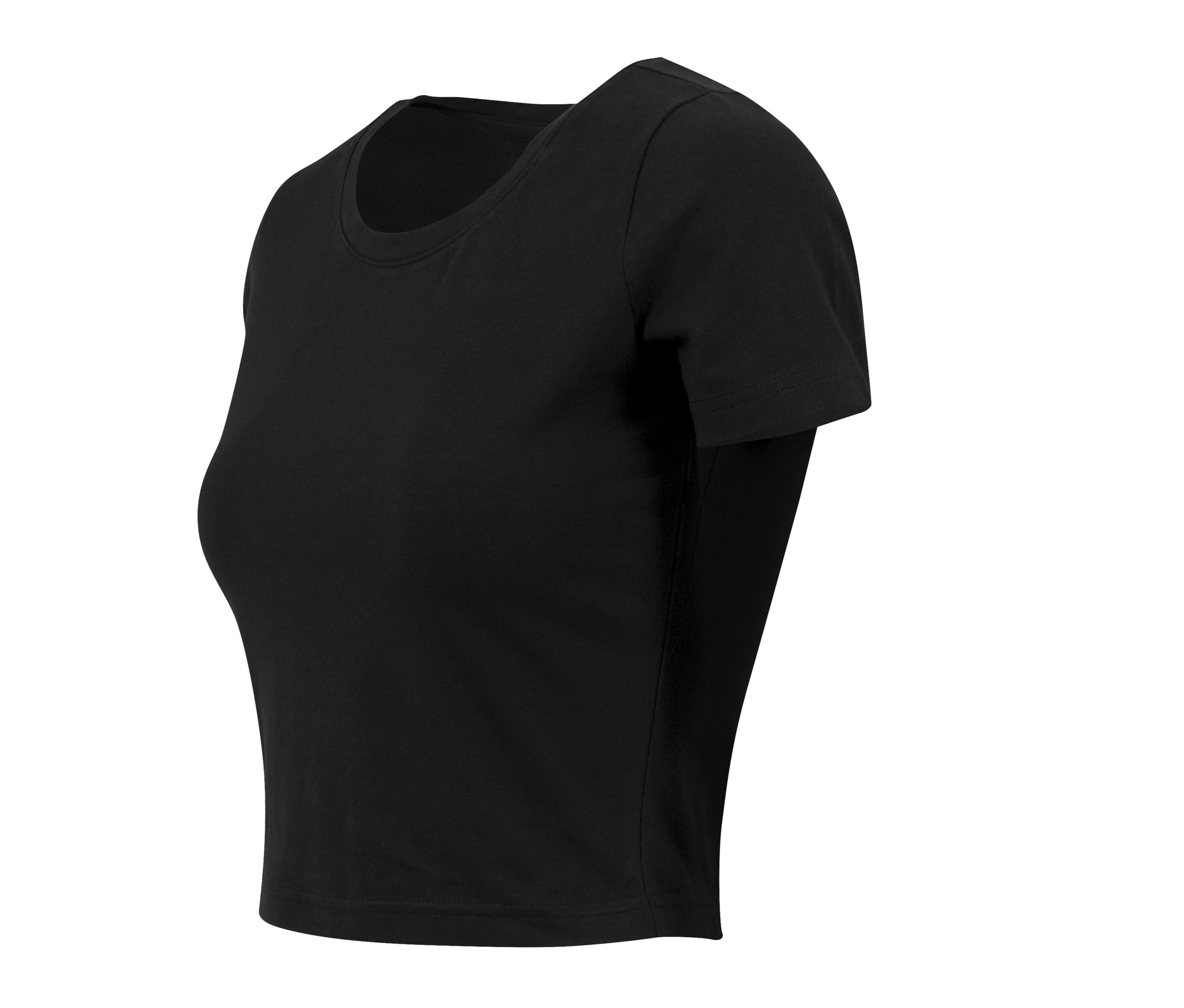 LADIES CROPPED TEE