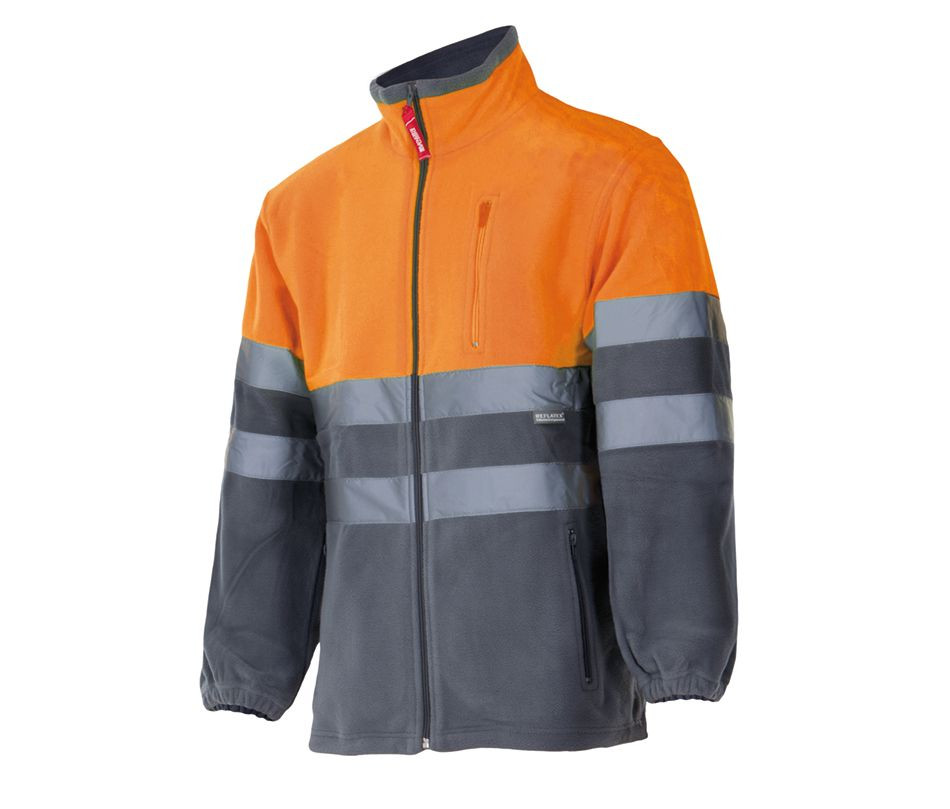 VESTE POLAIRE BICOLORE HAUTE VISIBILITÉ