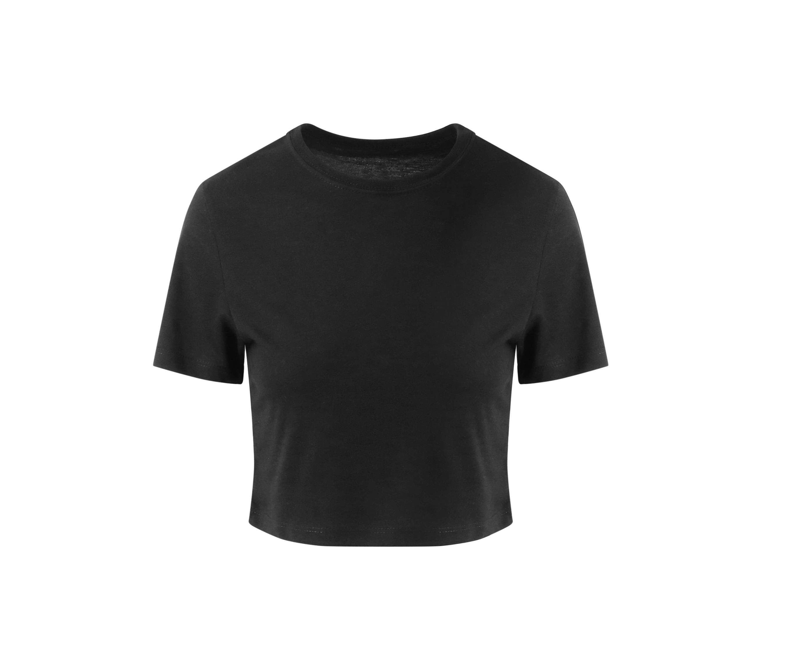 WOMEN' S TRI-BLEND CROPPED T