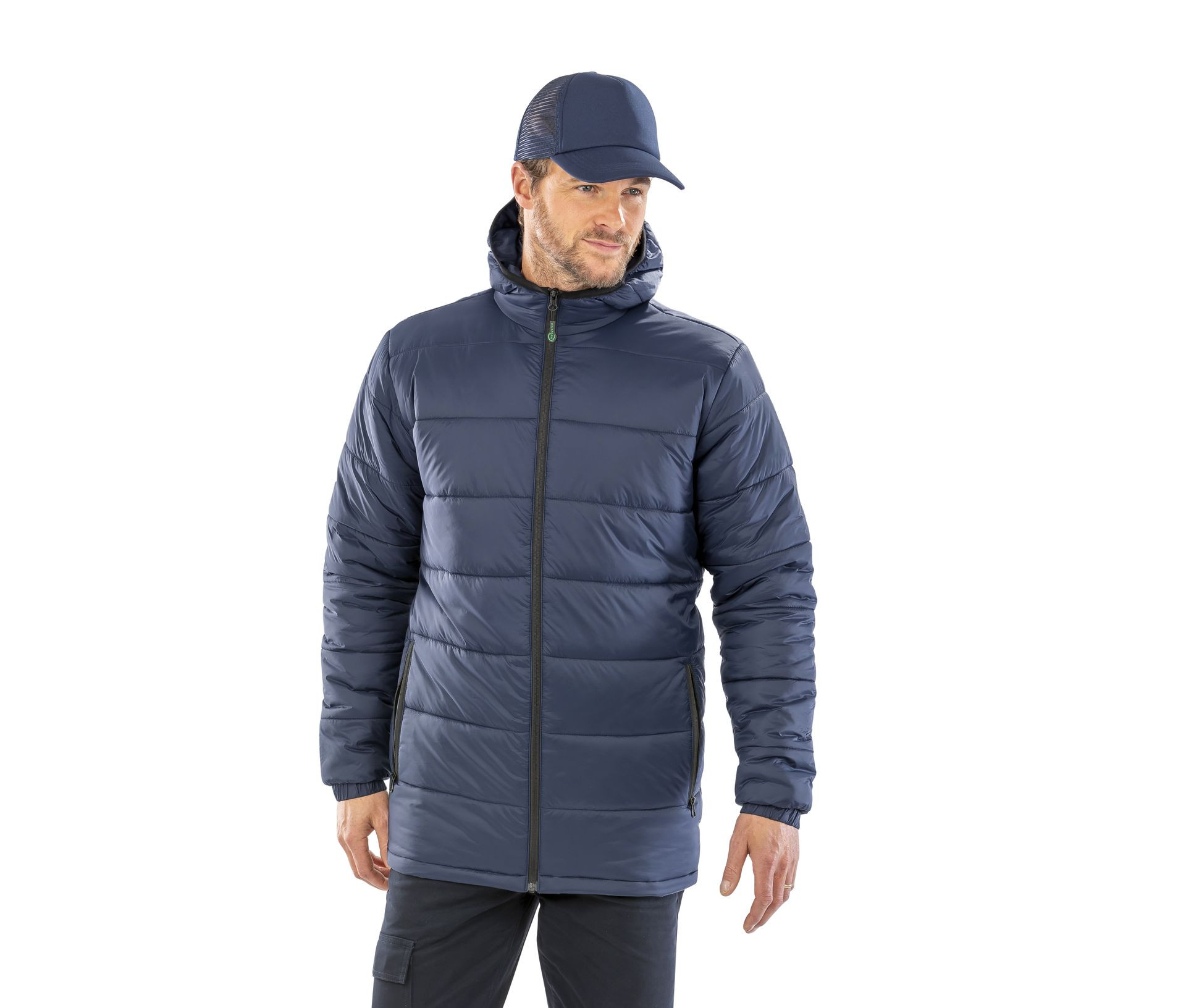 RECYCLED HOODED PADDED PARKA