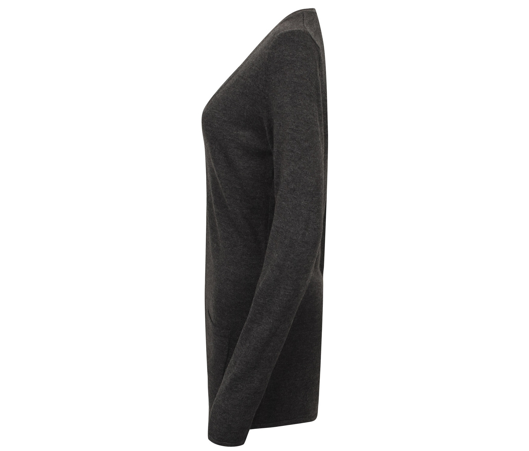 LADIES' V - BUTTON CARDIGAN