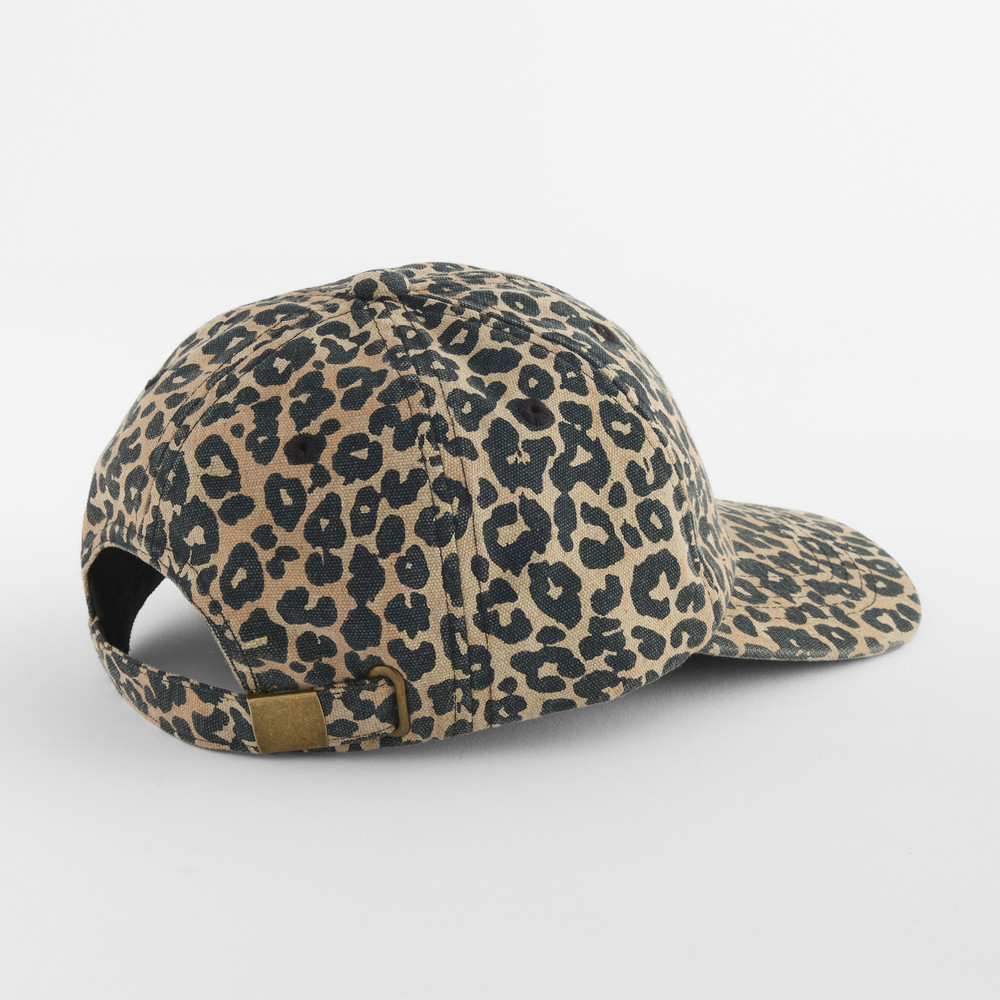 LEOPARD PRINT 6 PANEL CAP