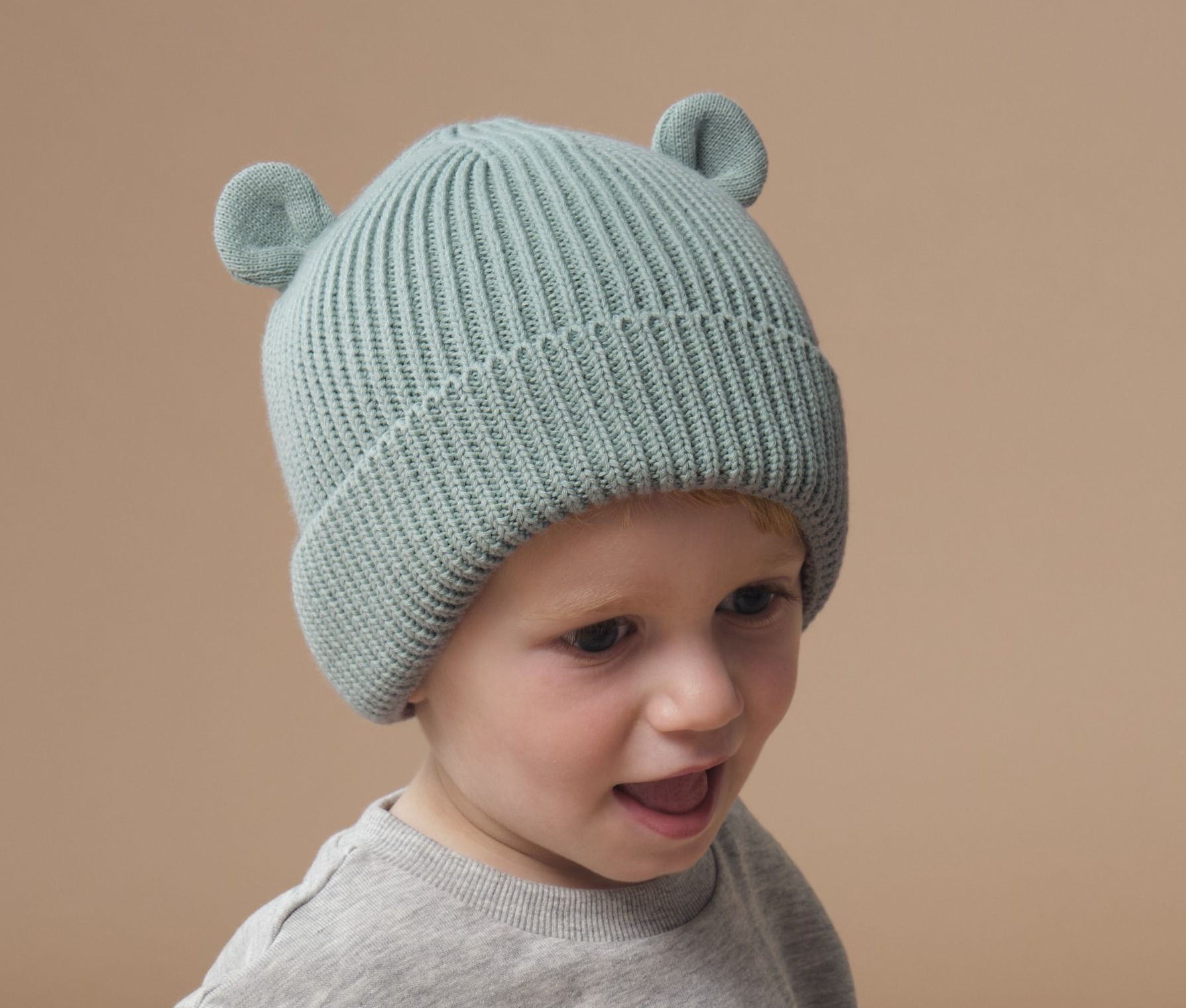 ORGANIC BABY BEAR BEANIE