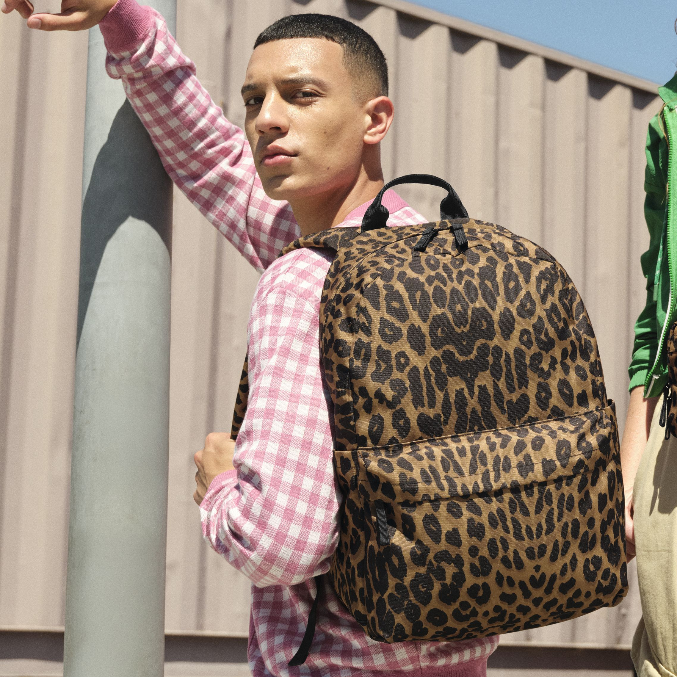 LEOPARD PRINT BACKPACK