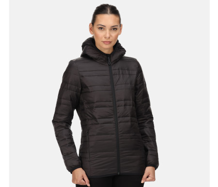 WOMENS HOODED PACKAWAY FIREDOWN JACKET