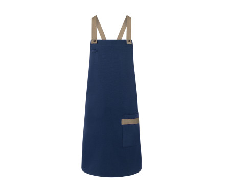 BIB APRON URBAN-LOOK WITH CROSS STRAPS AND POCKET