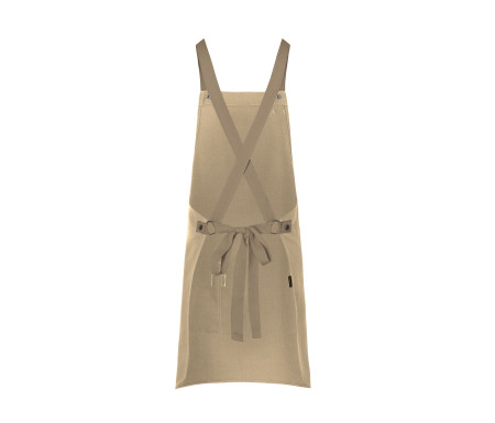 BIB APRON URBAN-LOOK WITH CROSS STRAPS AND POCKET