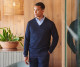 MEN'S V-NECK JUMPER