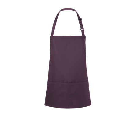 SHORT BIB APRON BASIC WITH BUCKLE AND POCKET