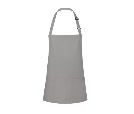SHORT BIB APRON BASIC WITH BUCKLE AND POCKET