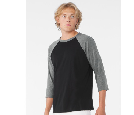 UNISEX 3/4 SLEEVE BASEBALL TEE