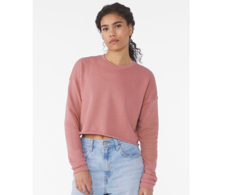WOMEN'S CROPPED CREW FLEECE