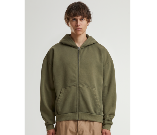 STONEWASH HEAVY ZIP HOODIE