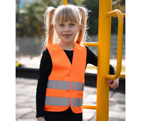 SAFETY VEST FOR KIDS WITH ZIPPER