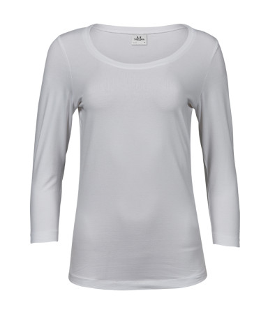 WOMENS STRETCH 3/4 SLEEVE TEE