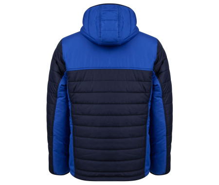 HOODED CONTRAST PUFFER JACKET