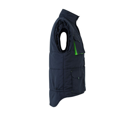 GILET MATELASSÉ BICOLORE MULTIPOCHES