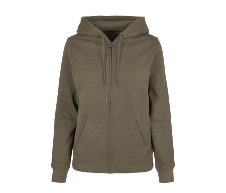 LADIES BASIC ZIP HOODY