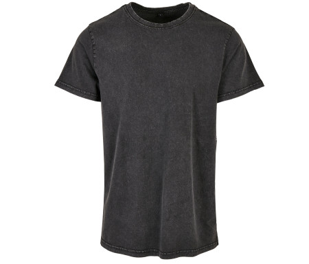 ACID WASHED ROUND NECK TEE